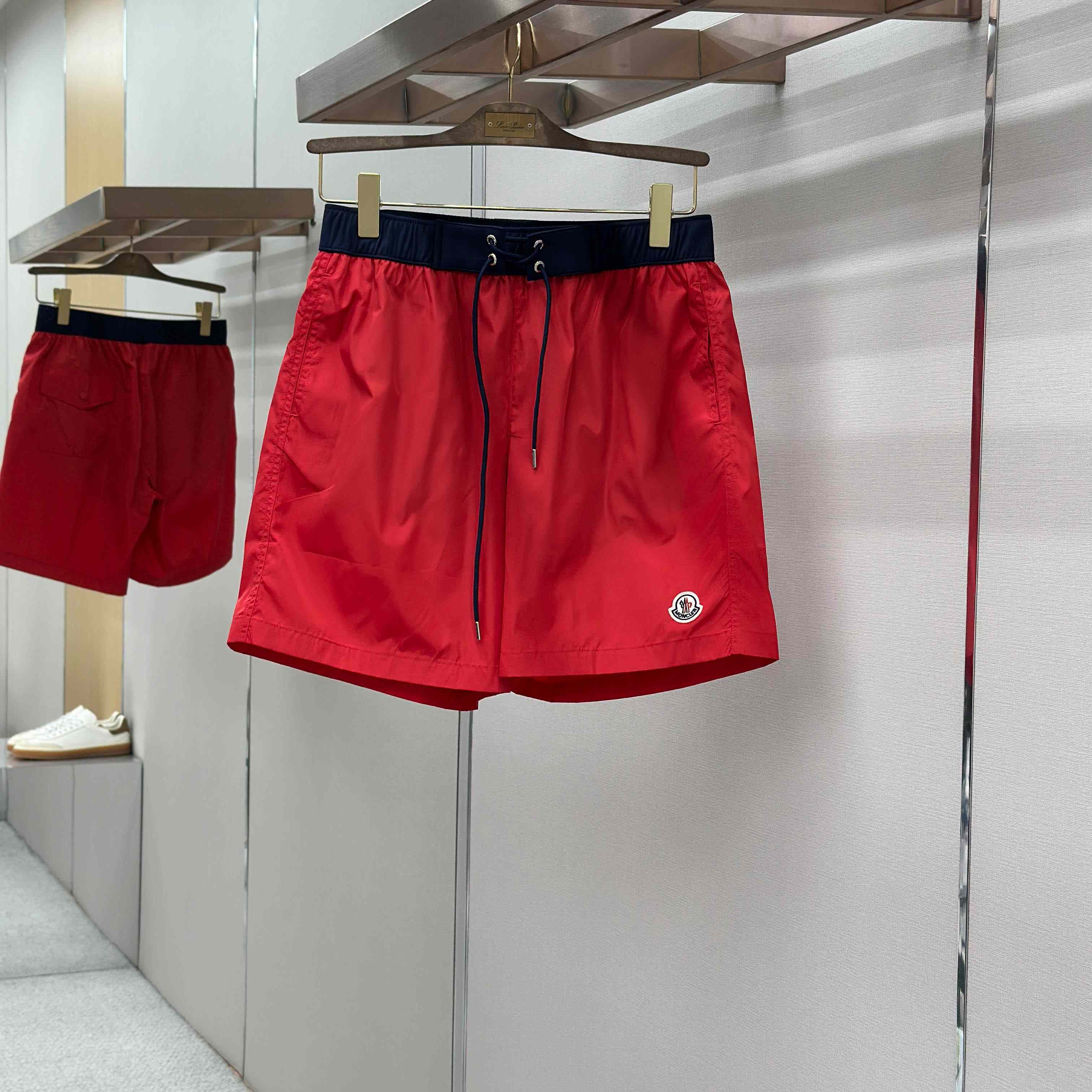 Moncler Logo-Patch Swim Shorts - FashionPlug