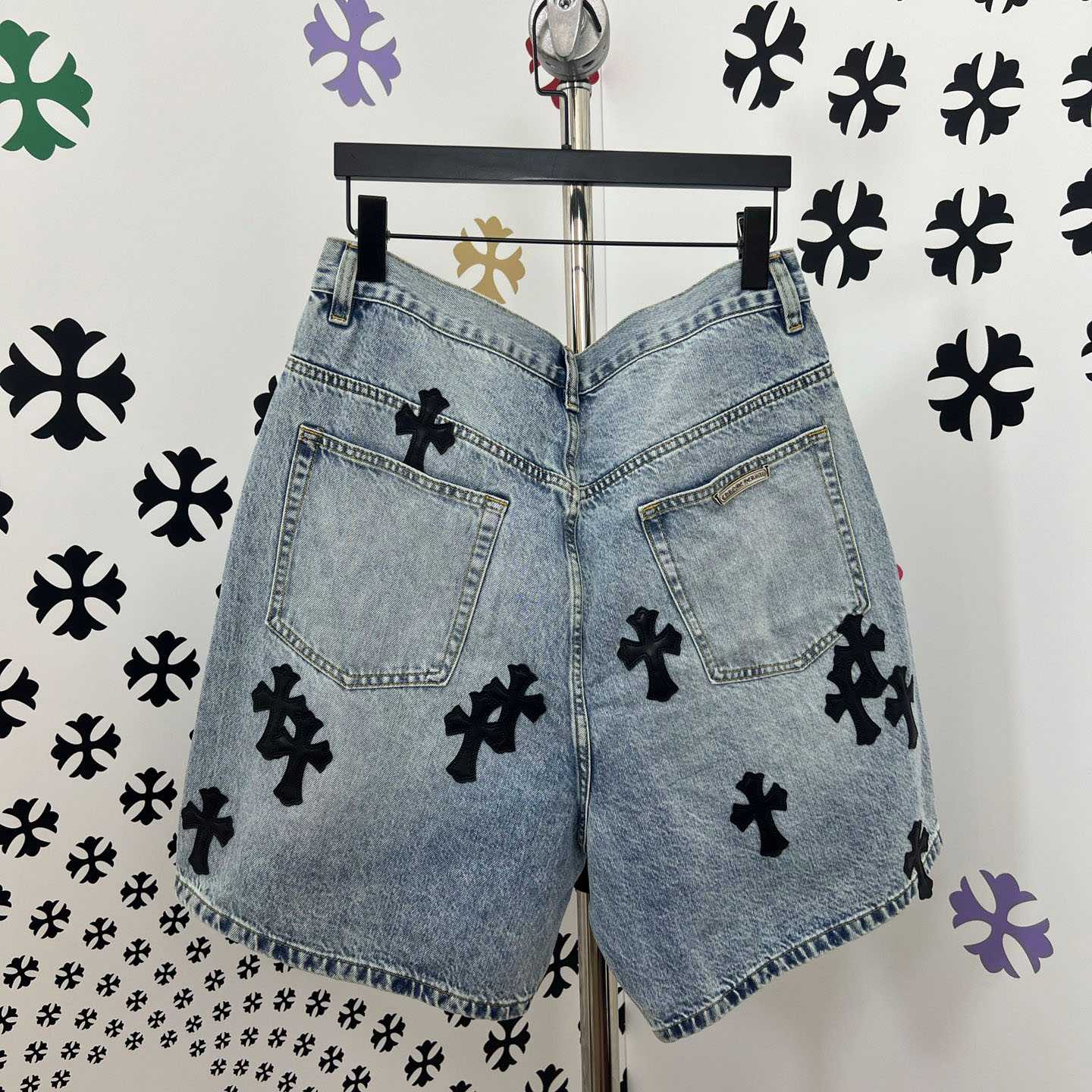 Chrome Hearts Denim Shorts - FashionPlug