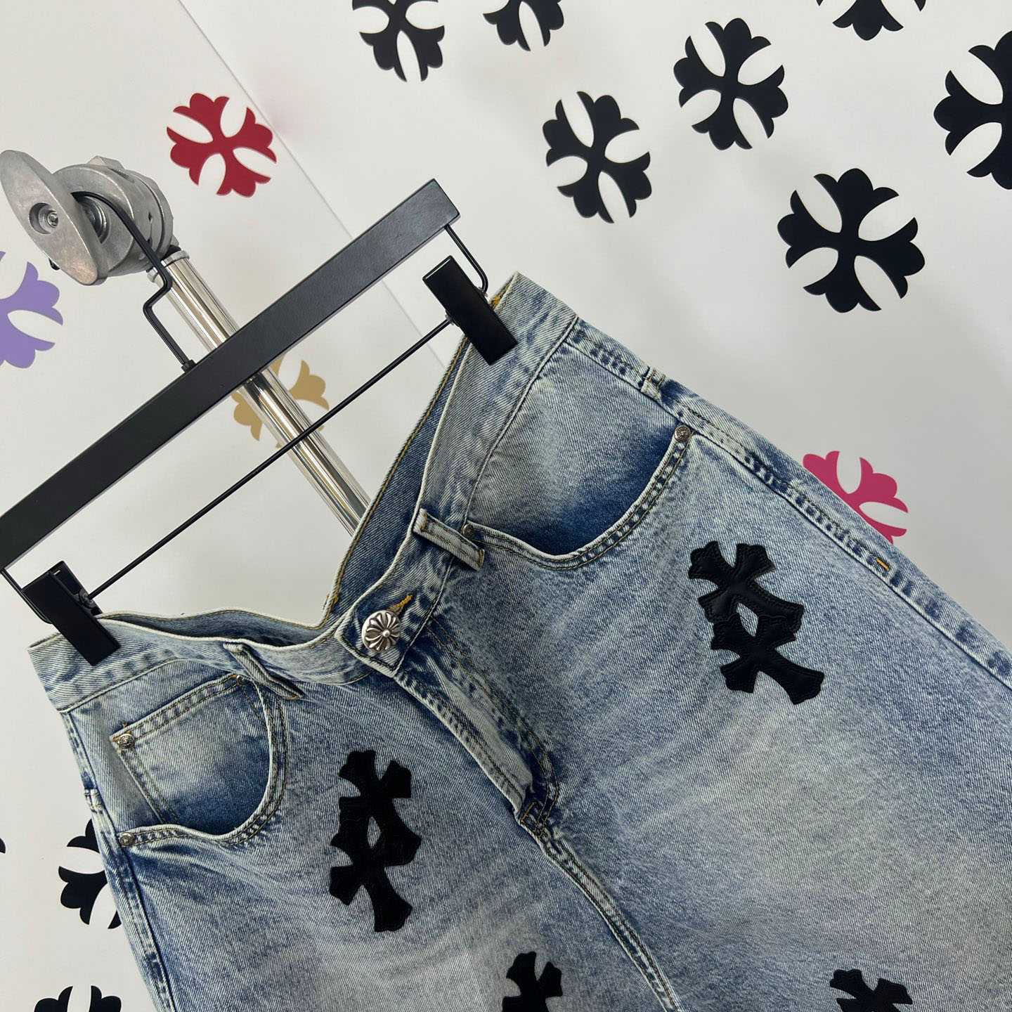 Chrome Hearts Denim Shorts - FashionPlug
