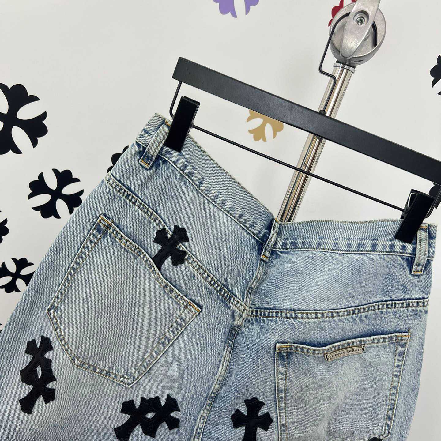 Chrome Hearts Denim Shorts - FashionPlug