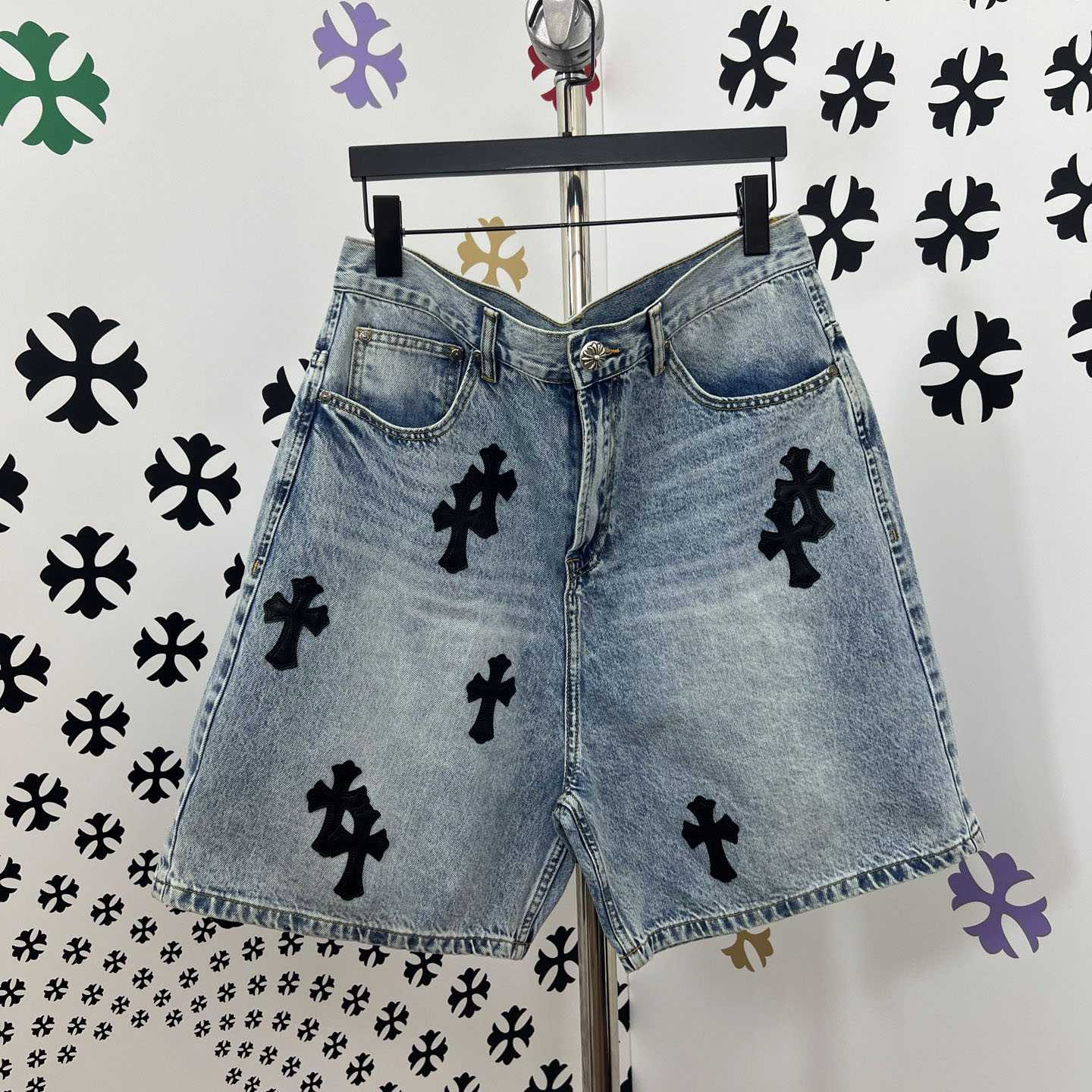 Chrome Hearts Denim Shorts - FashionPlug