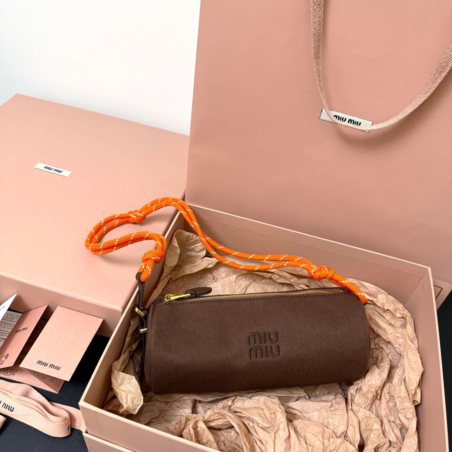 Miu Miu Gabardine Pouch - FashionPlug