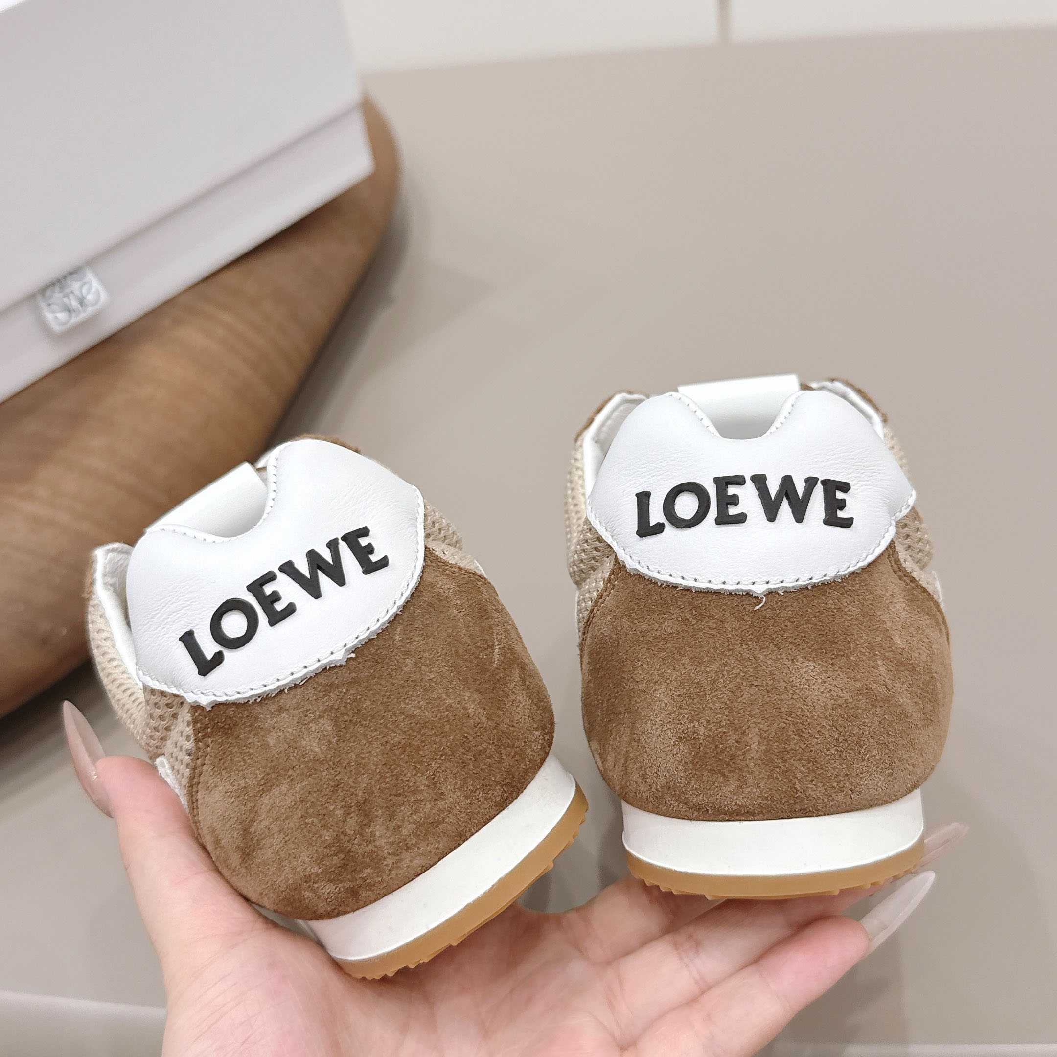 Loewe Ballet Runner 2.0 In Suede And Mesh - FashionPlug