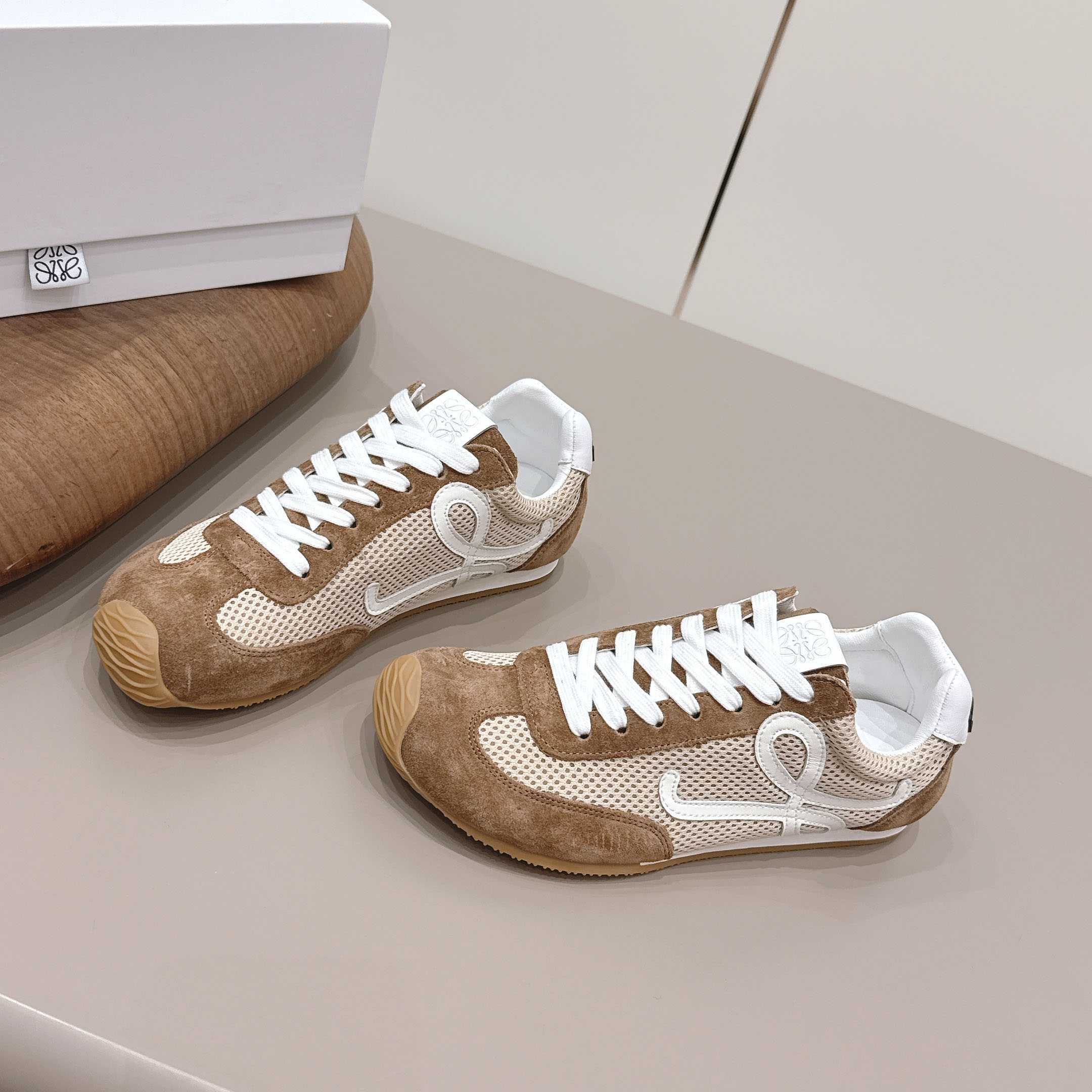 Loewe Ballet Runner 2.0 In Suede And Mesh - FashionPlug