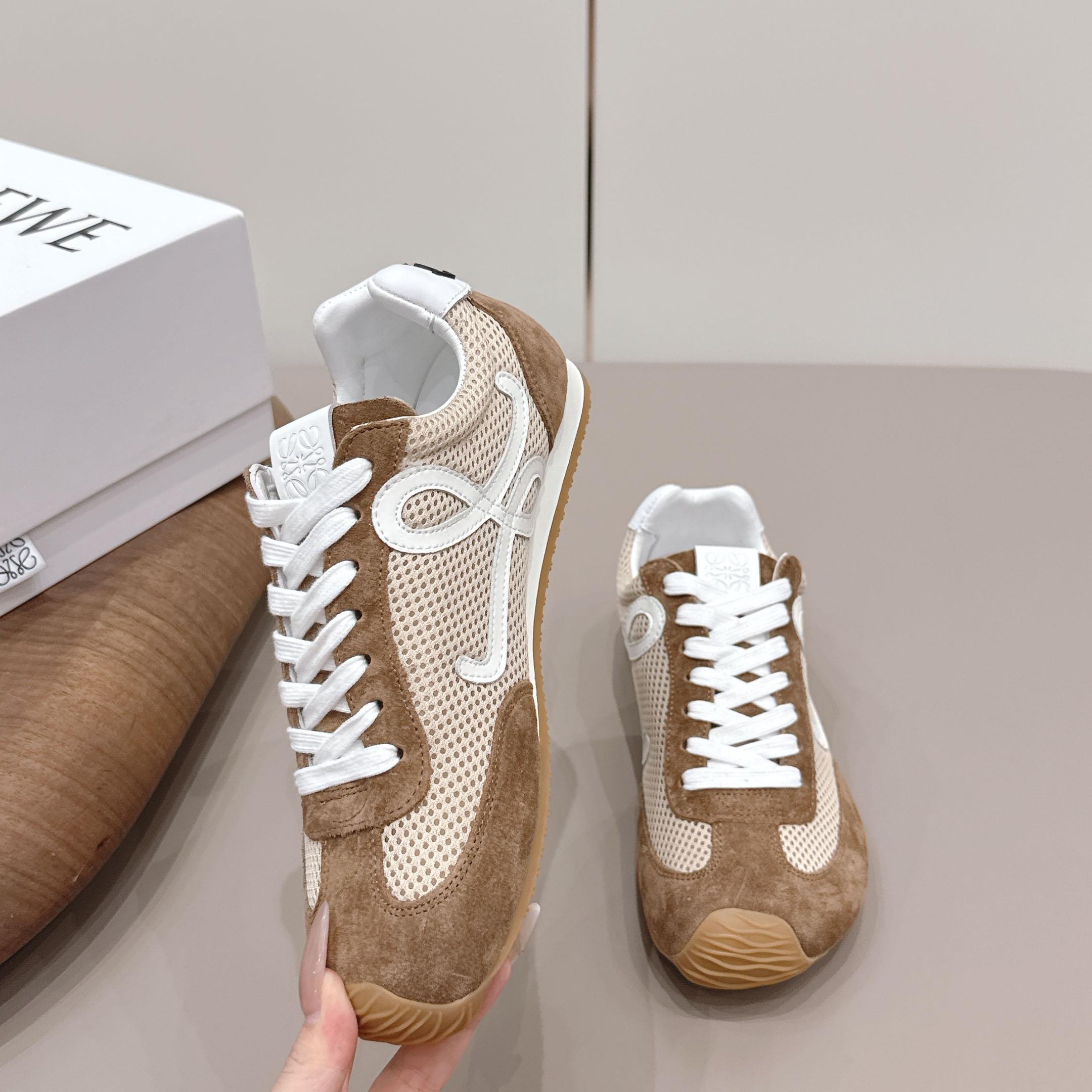Loewe Ballet Runner 2.0 In Suede And Mesh - FashionPlug