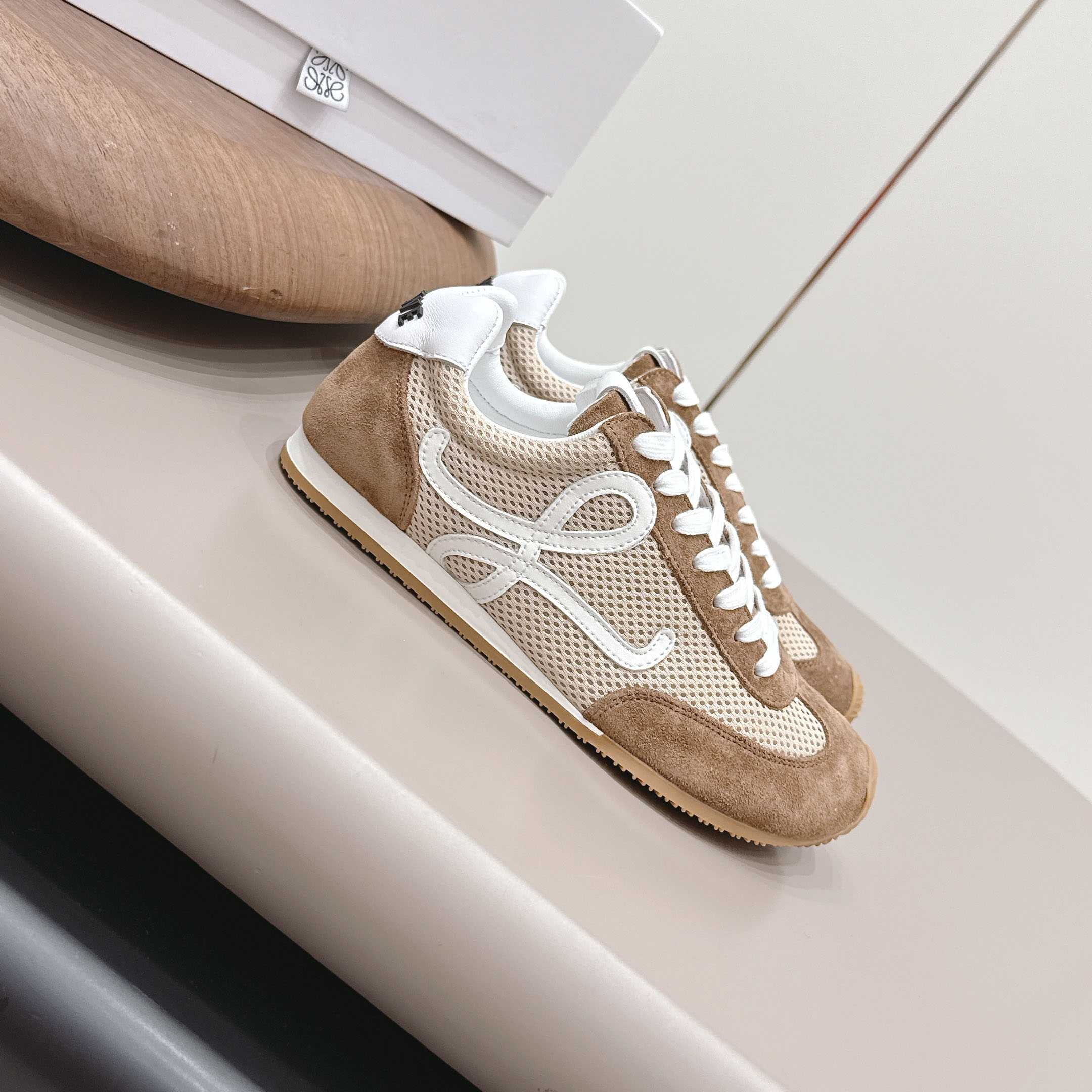 Loewe Ballet Runner 2.0 In Suede And Mesh - FashionPlug