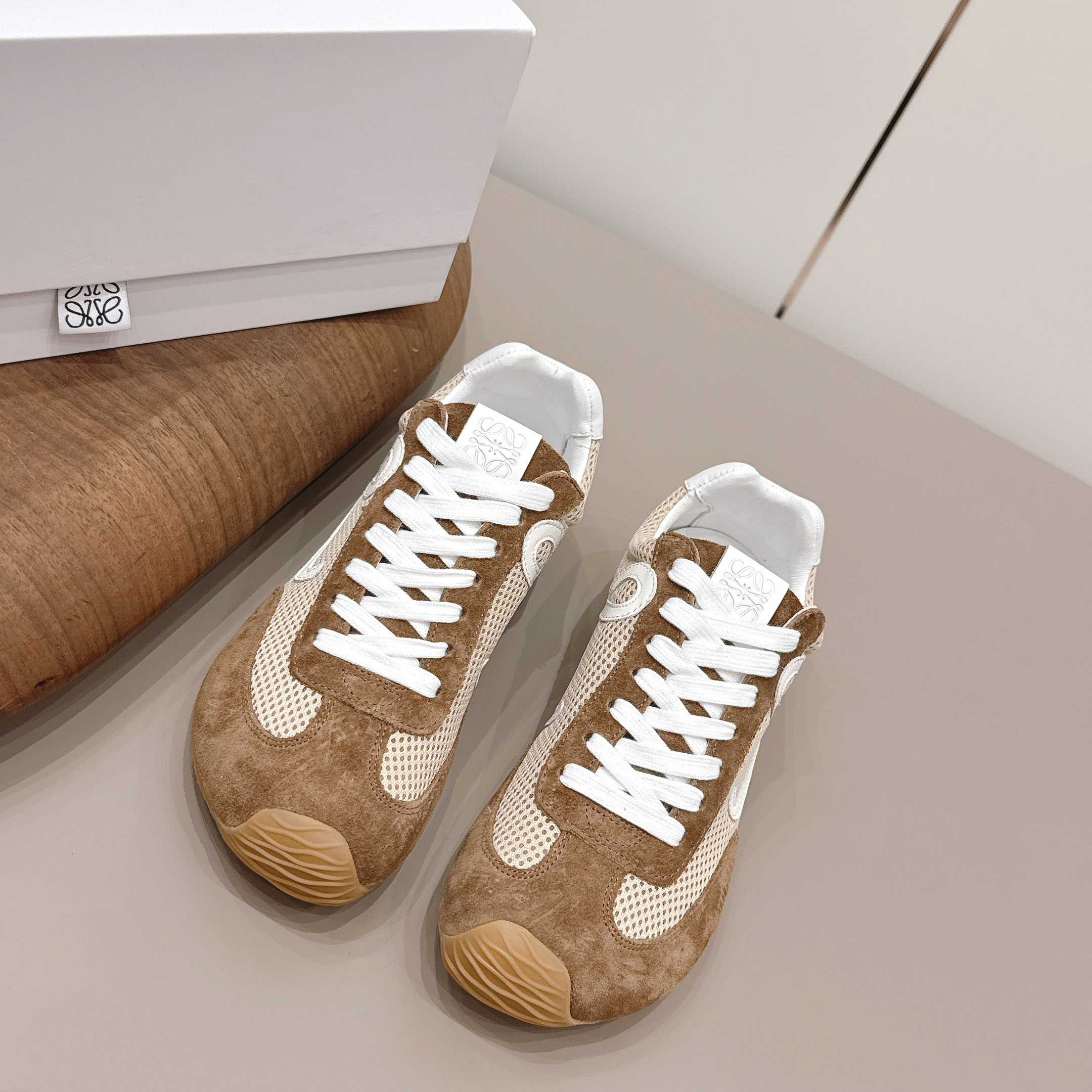 Loewe Ballet Runner 2.0 In Suede And Mesh - FashionPlug