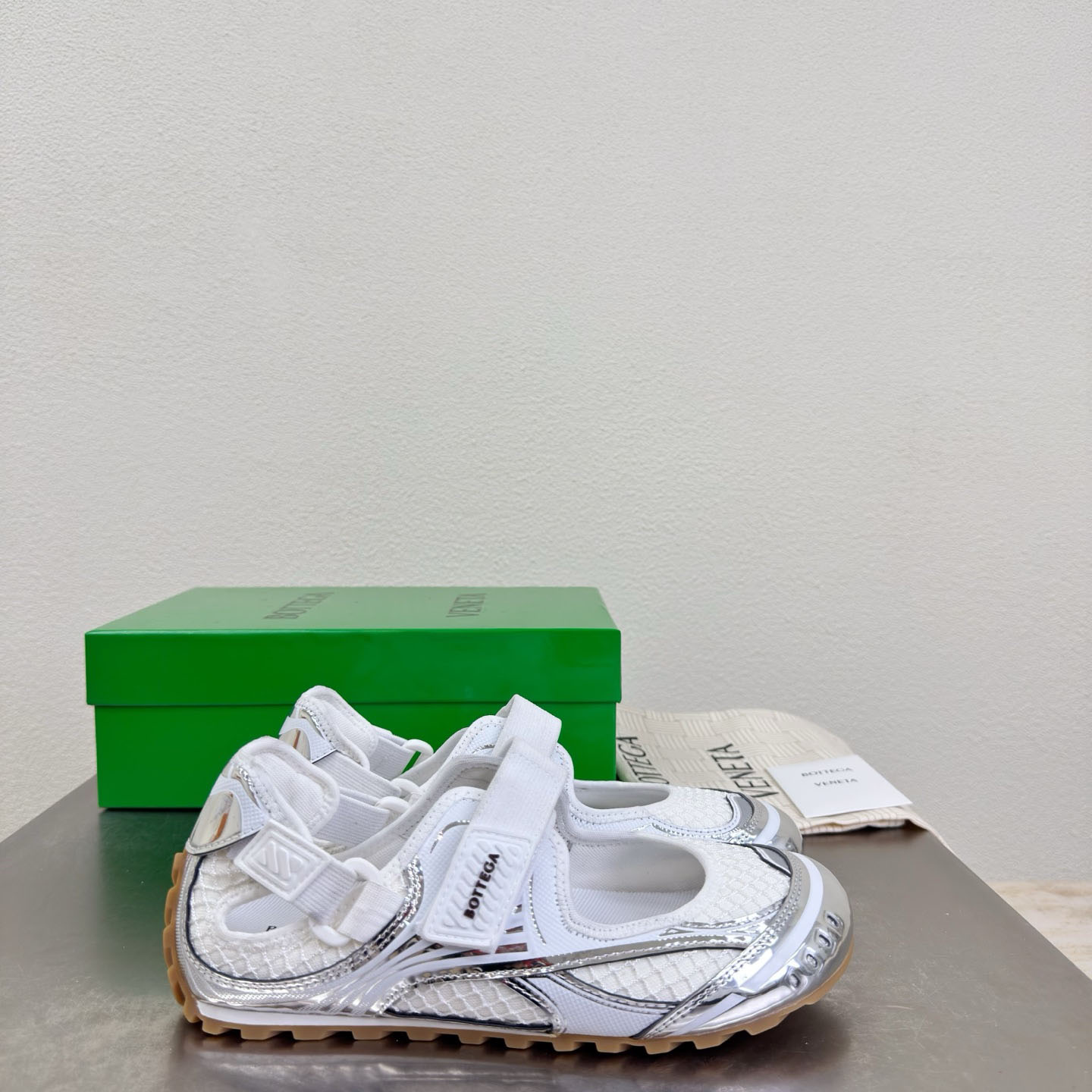 Bottega Veneta Orbit Flash Mary-Jane Sneaker - FashionPlug