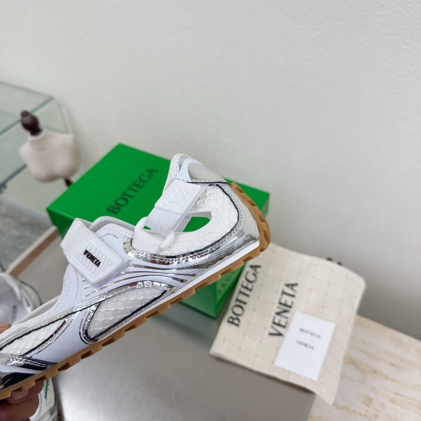 Bottega Veneta Orbit Flash Mary-Jane Sneaker - FashionPlug