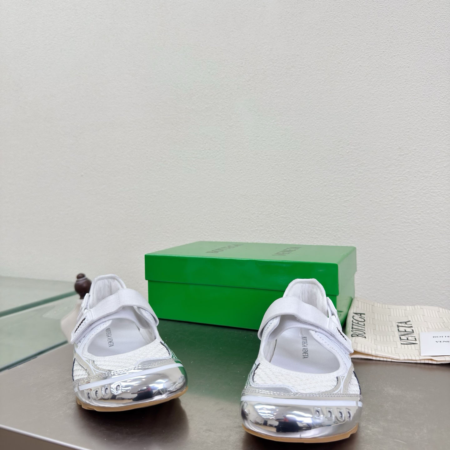 Bottega Veneta Orbit Flash Mary-Jane Sneaker - FashionPlug