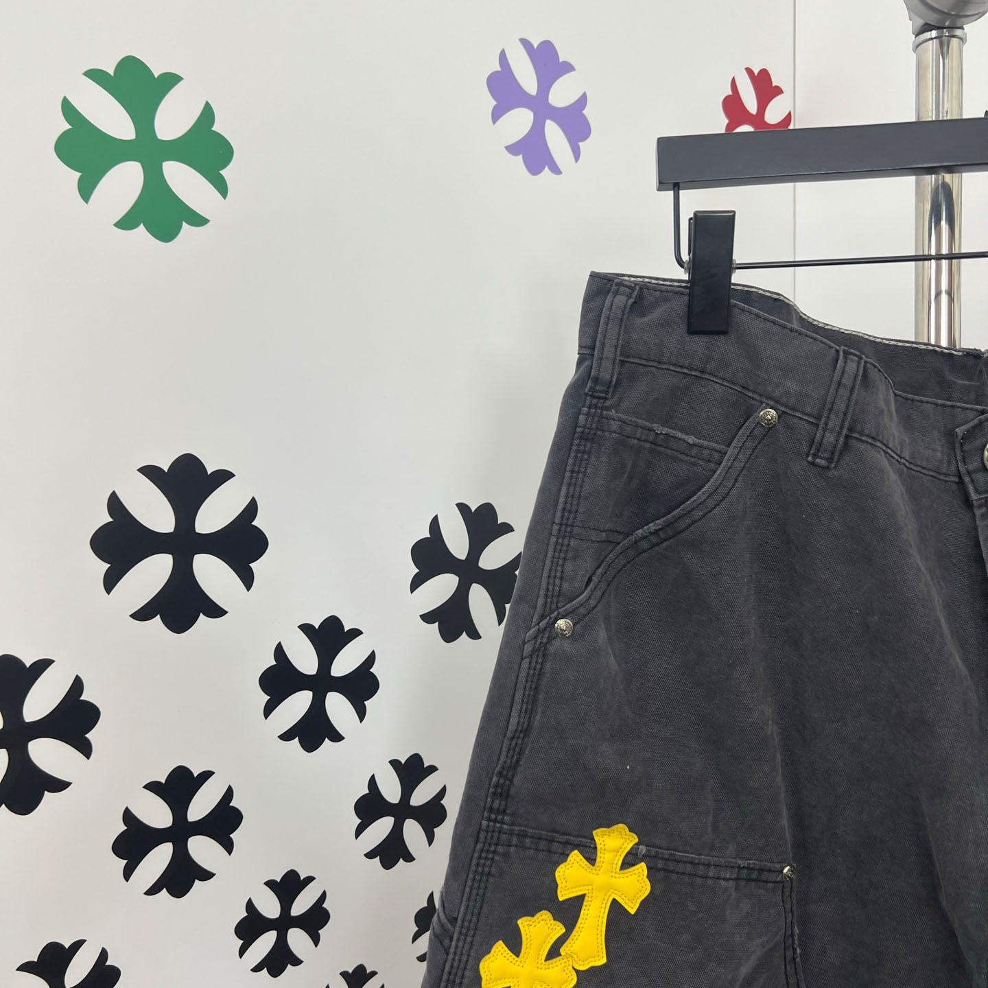 Chrome Hearts Denim Shorts - FashionPlug
