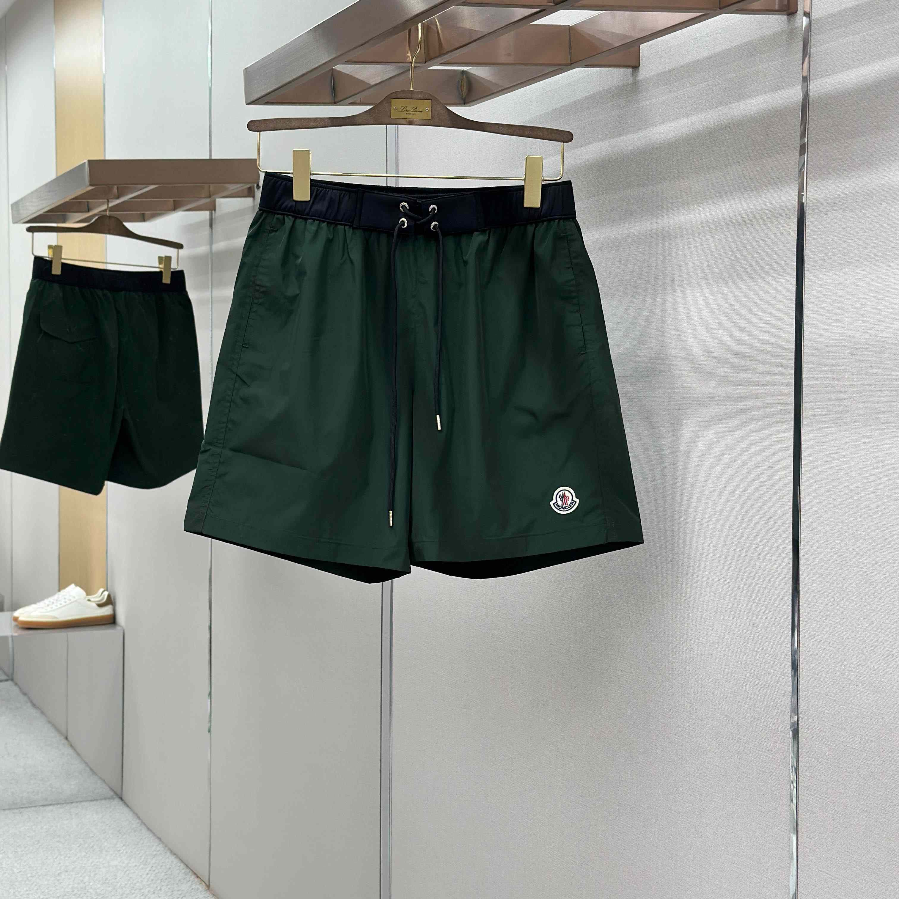 Moncler Logo-Patch Swim Shorts - FashionPlug