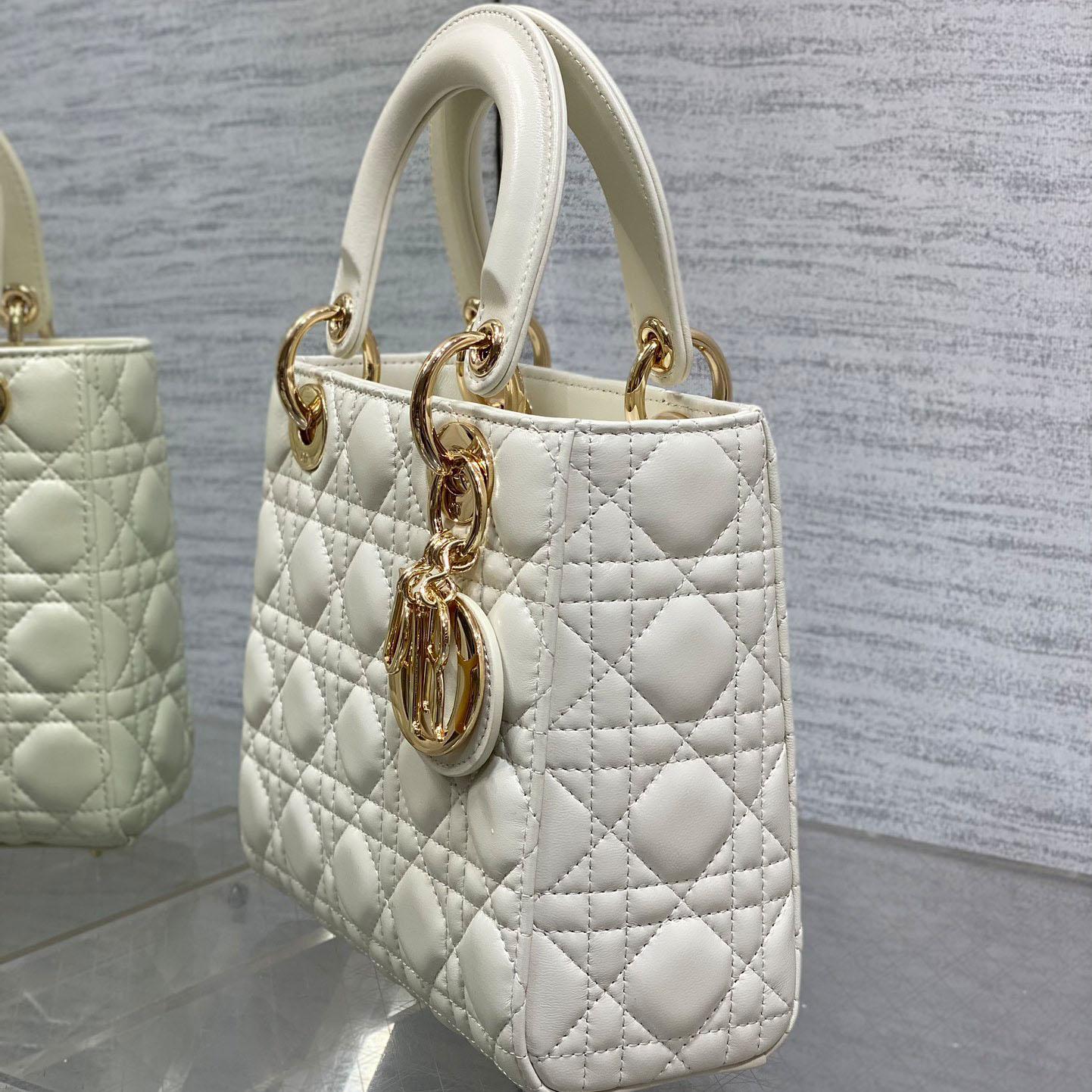 Dior Lady Dior Bag   20cm - FashionPlug