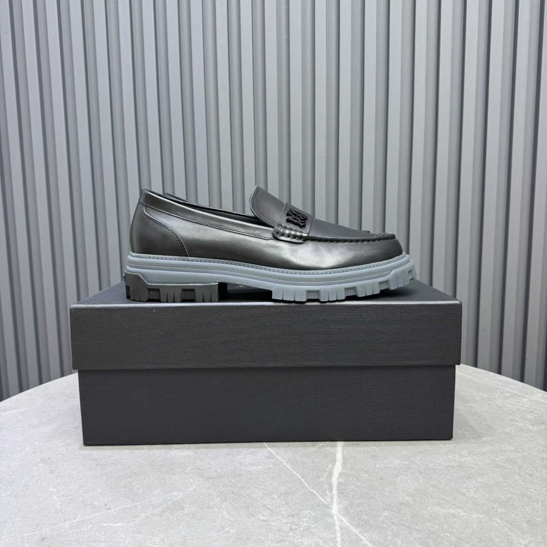 Amiri Black Military Slip-On Loafers - FashionPlug