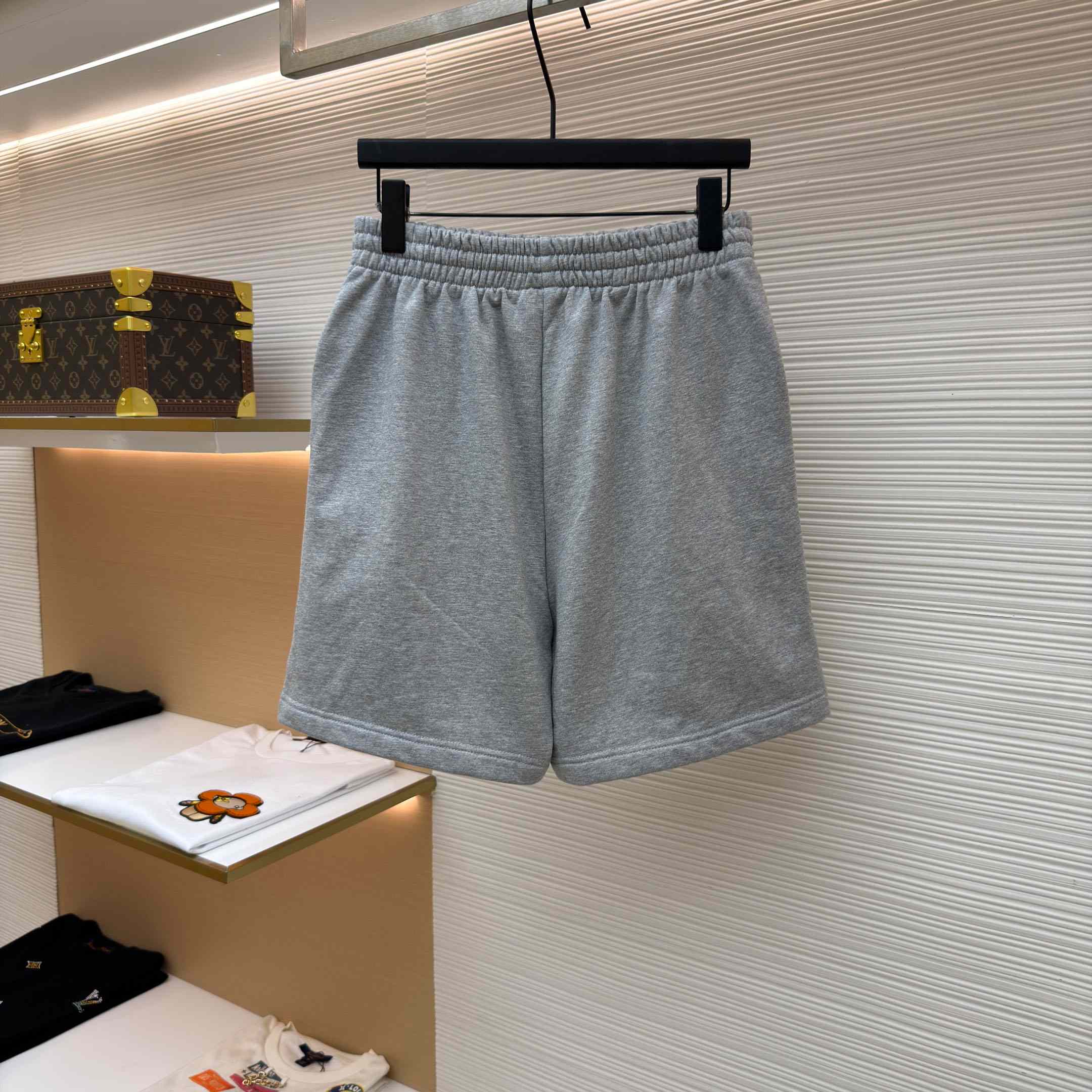 Balenciaga Embroidered Political Campaign Logo Shorts - FashionPlug