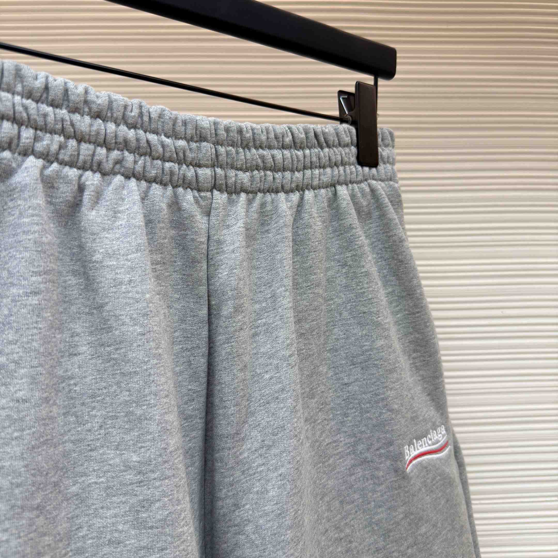 Balenciaga Embroidered Political Campaign Logo Shorts - FashionPlug