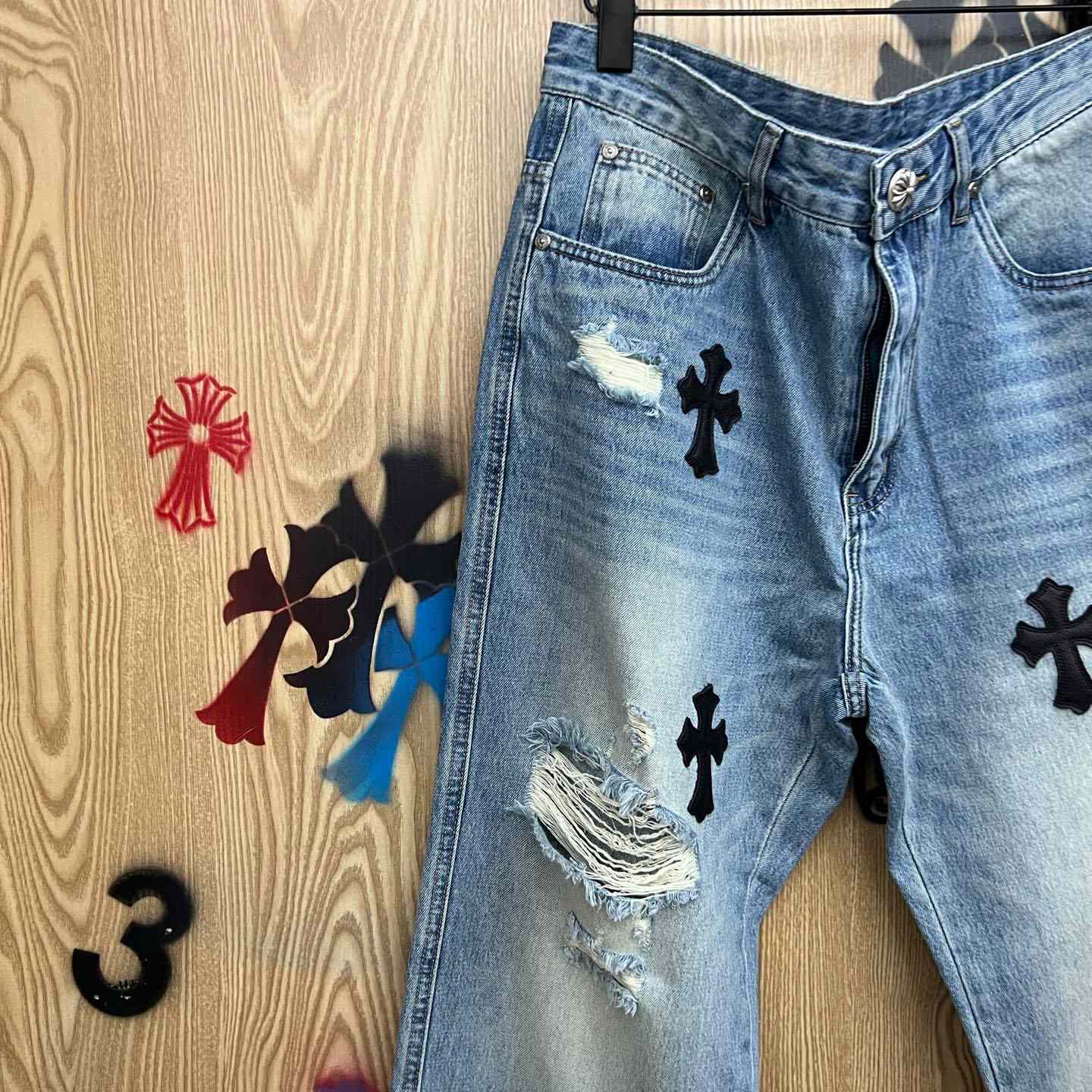 Chrome Hearts Jeans - FashionPlug