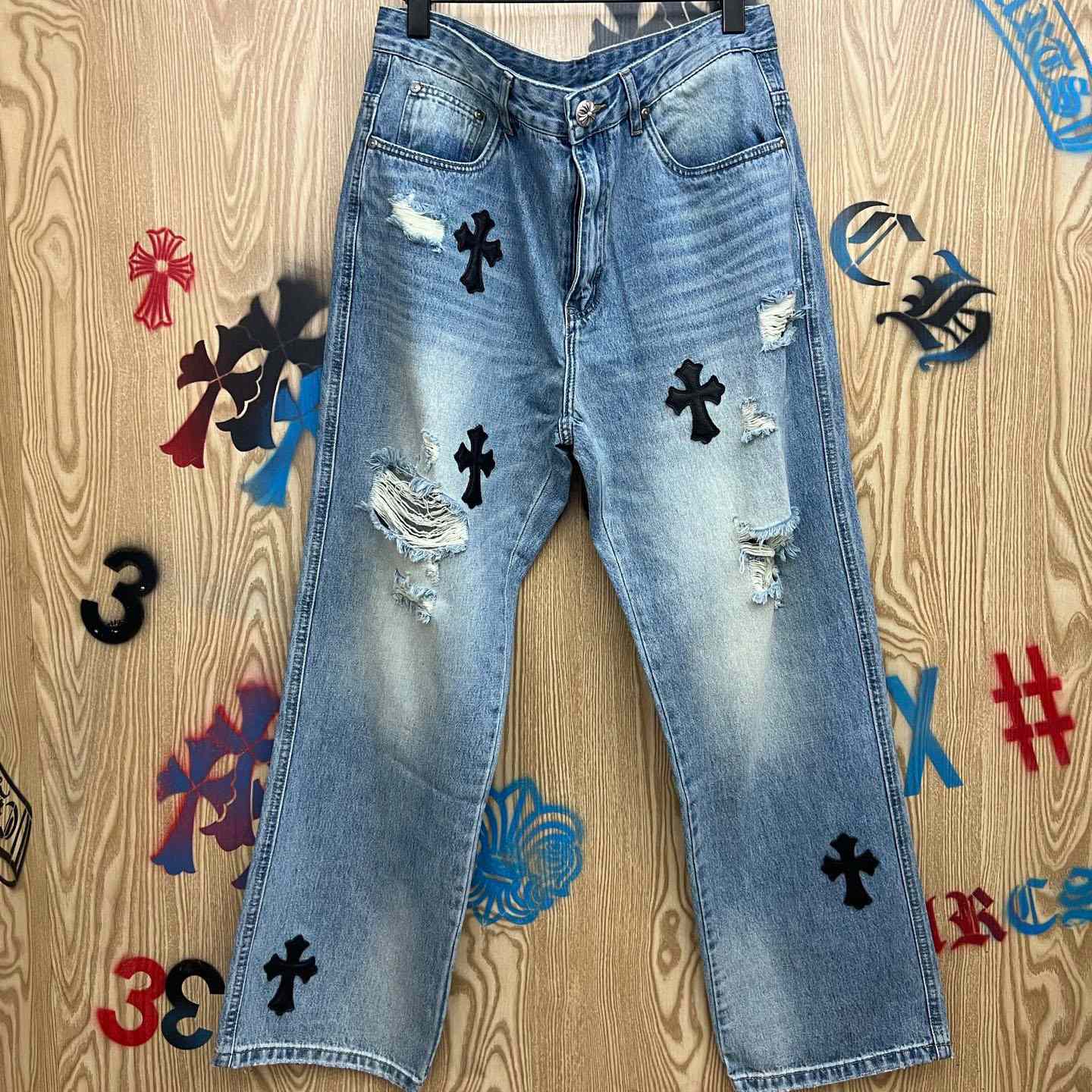 Chrome Hearts Jeans - FashionPlug