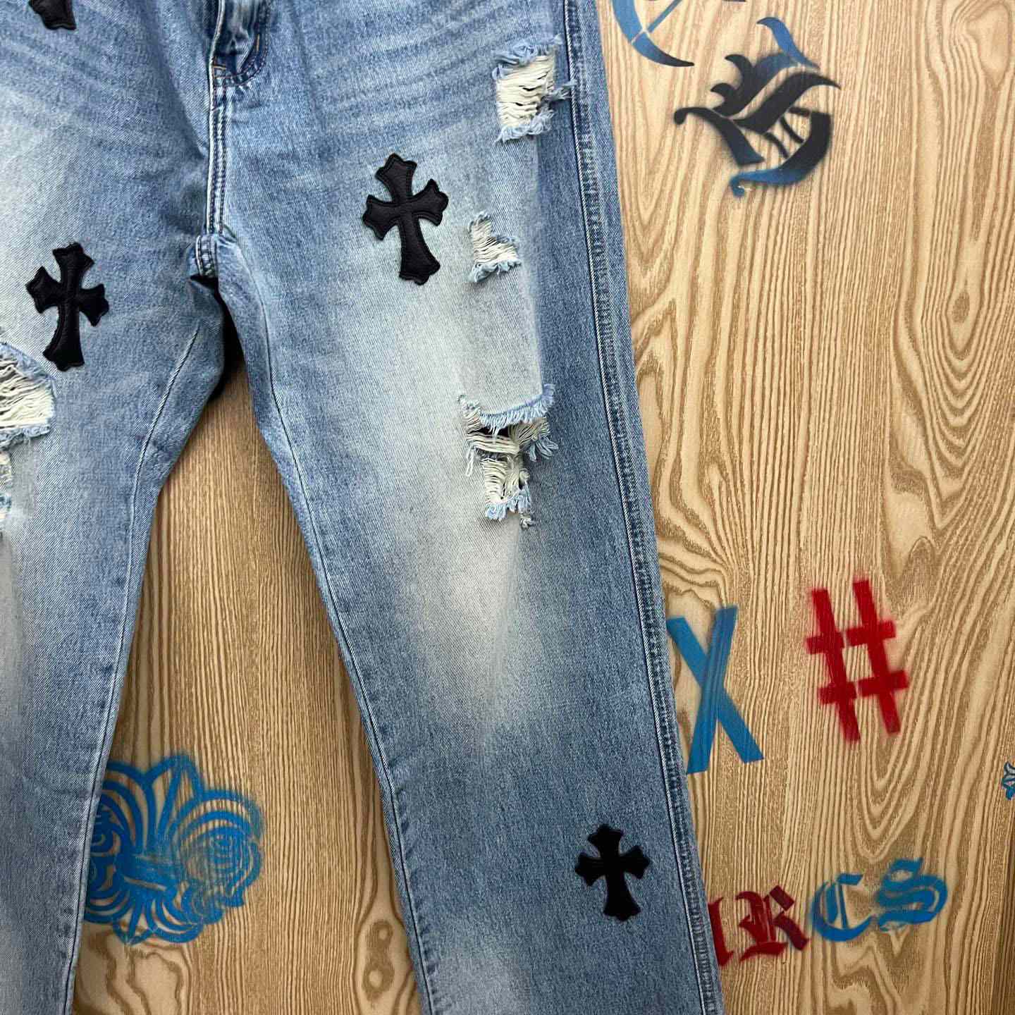 Chrome Hearts Jeans - FashionPlug