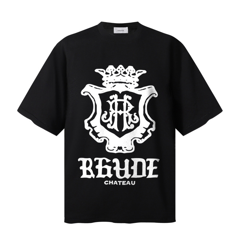 Rhude Oversized Chateau Crest Tee - FashionPlug
