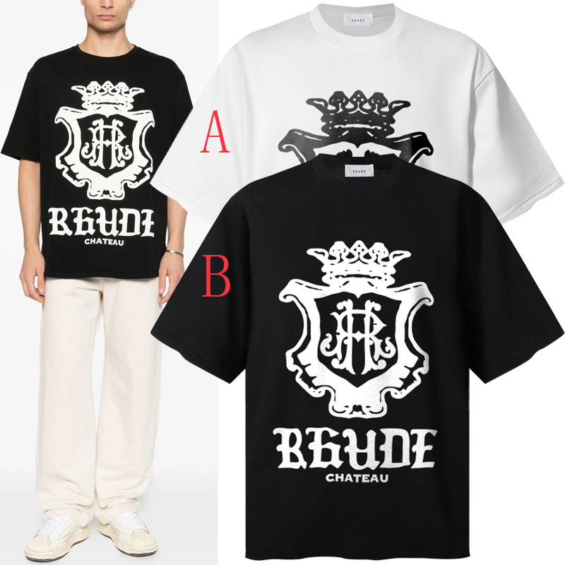 Rhude Oversized Chateau Crest Tee - FashionPlug