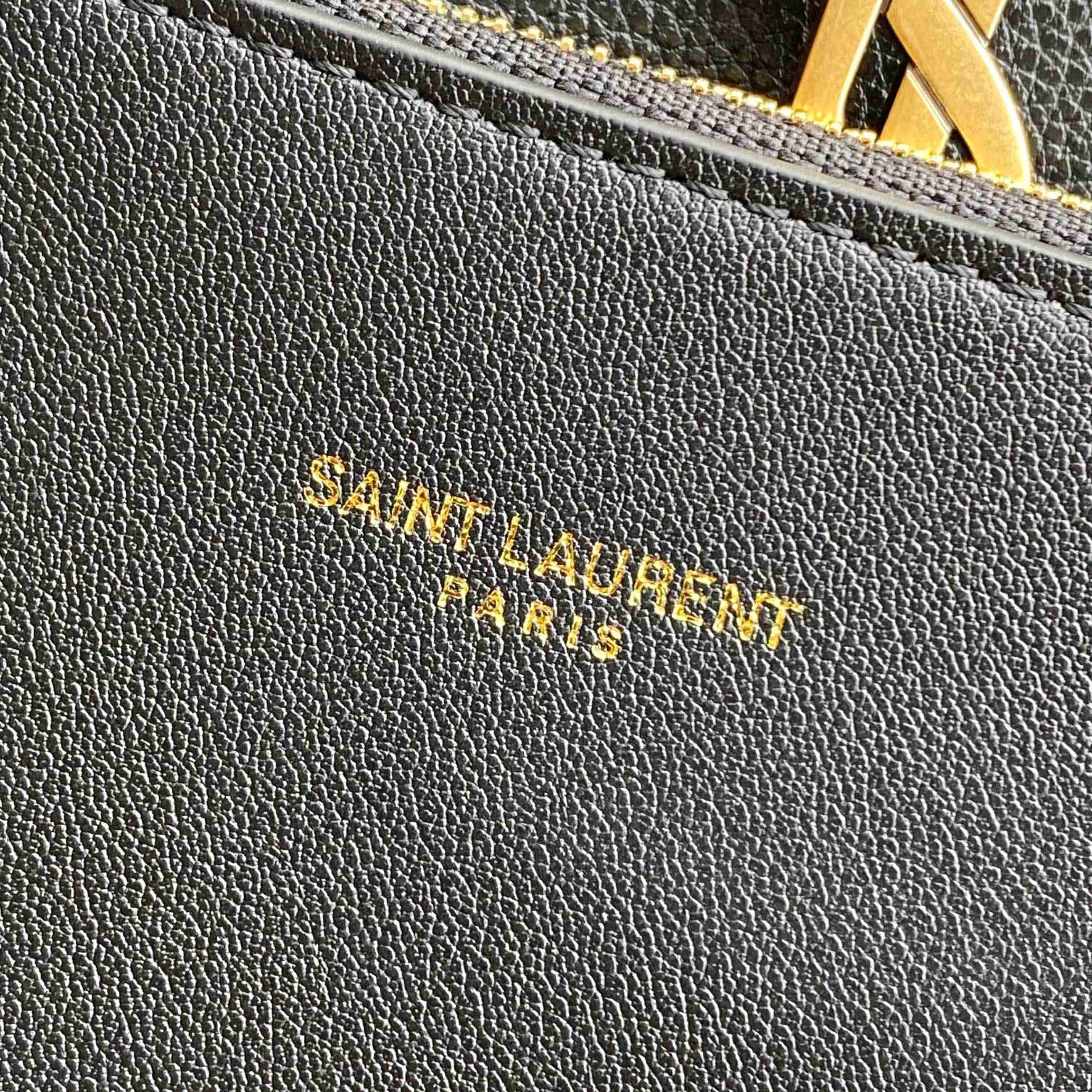 Saint Laurent LE 5 À 7 Supple Small In Grained Leather - FashionPlug
