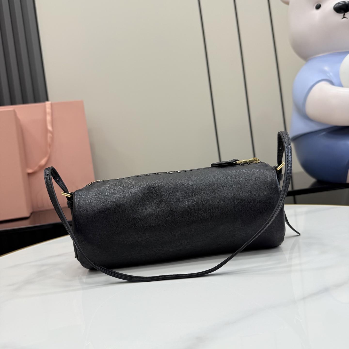 Miu Miu Nappa Leather Pouch - FashionPlug