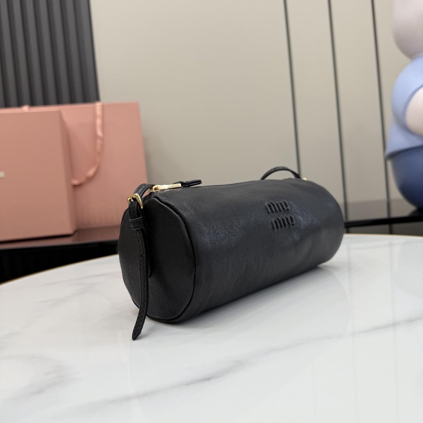 Miu Miu Nappa Leather Pouch - FashionPlug