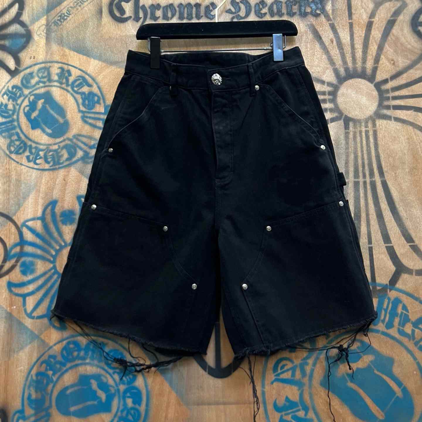 Chrome Hearts Denim Shorts - FashionPlug