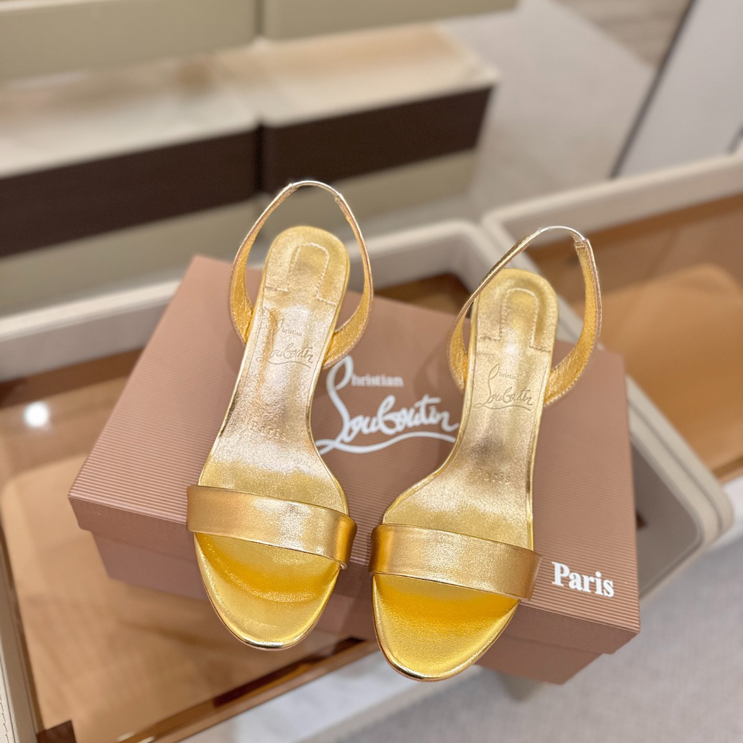 Christian Louboutin Marilyn Leather Sandals - FashionPlug