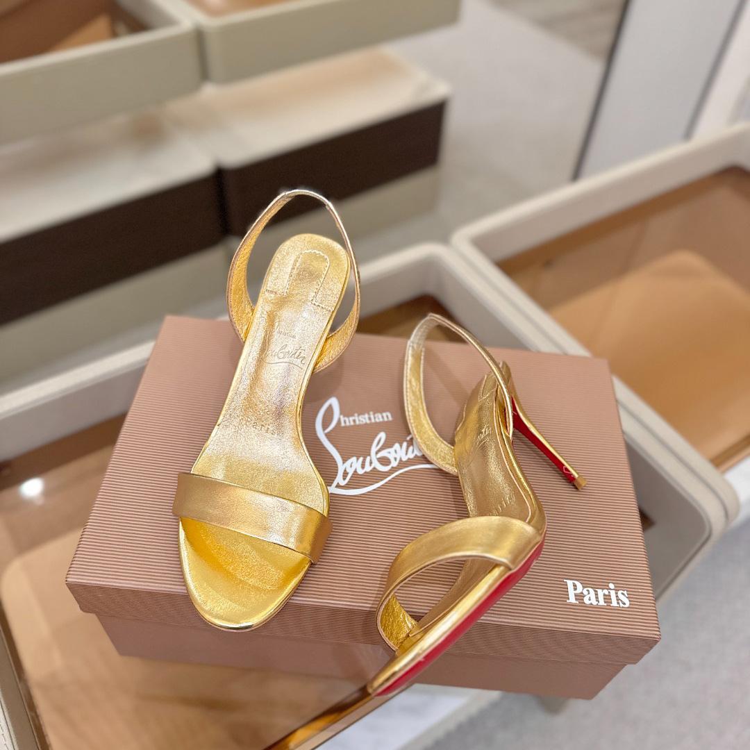 Christian Louboutin Marilyn Leather Sandals - FashionPlug