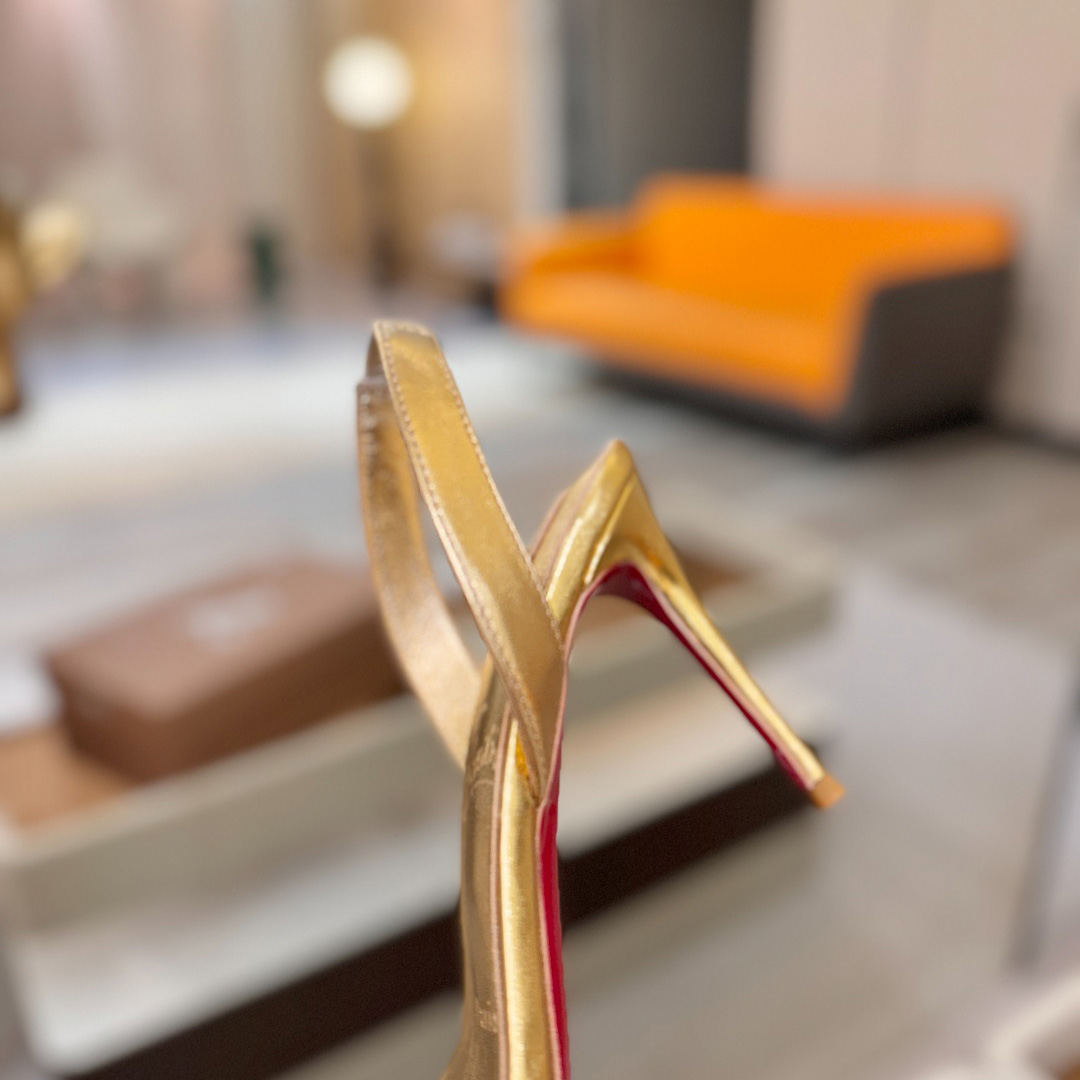 Christian Louboutin Marilyn Leather Sandals - FashionPlug