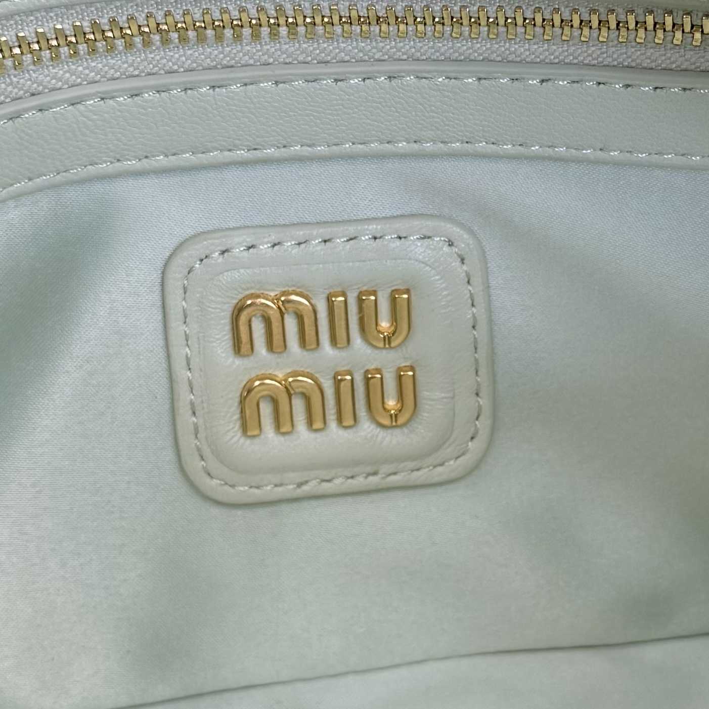 Miu Miu Arcadie Matelassé Nappa Leather Bag - FashionPlug