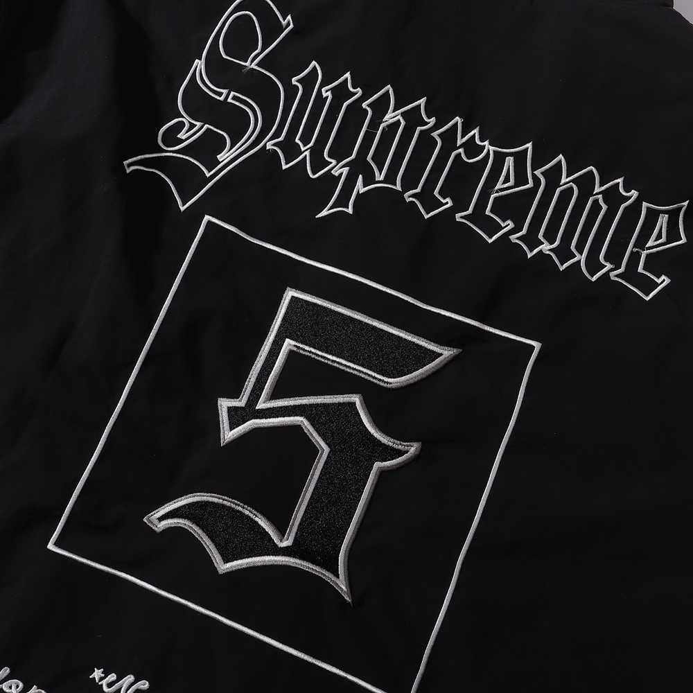 Supreme Old English Track Jacket 'Black' - FashionPlug