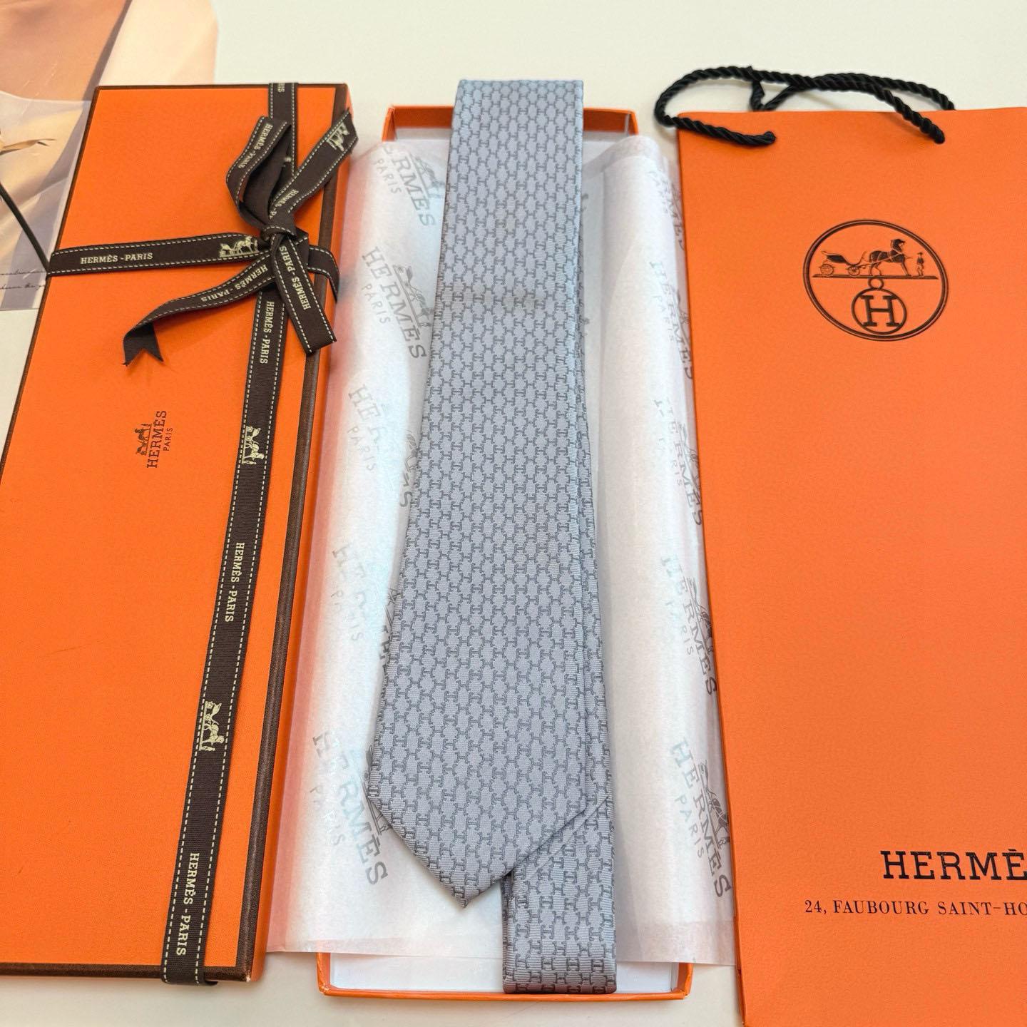 Hermes Dancing H Tie - FashionPlug