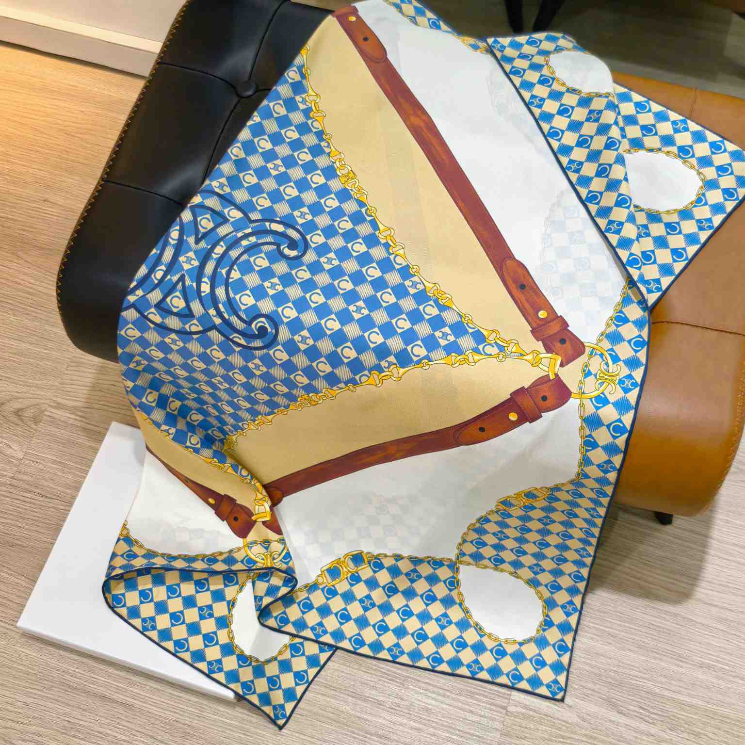 Celine  Bandana In Silk Twill - FashionPlug