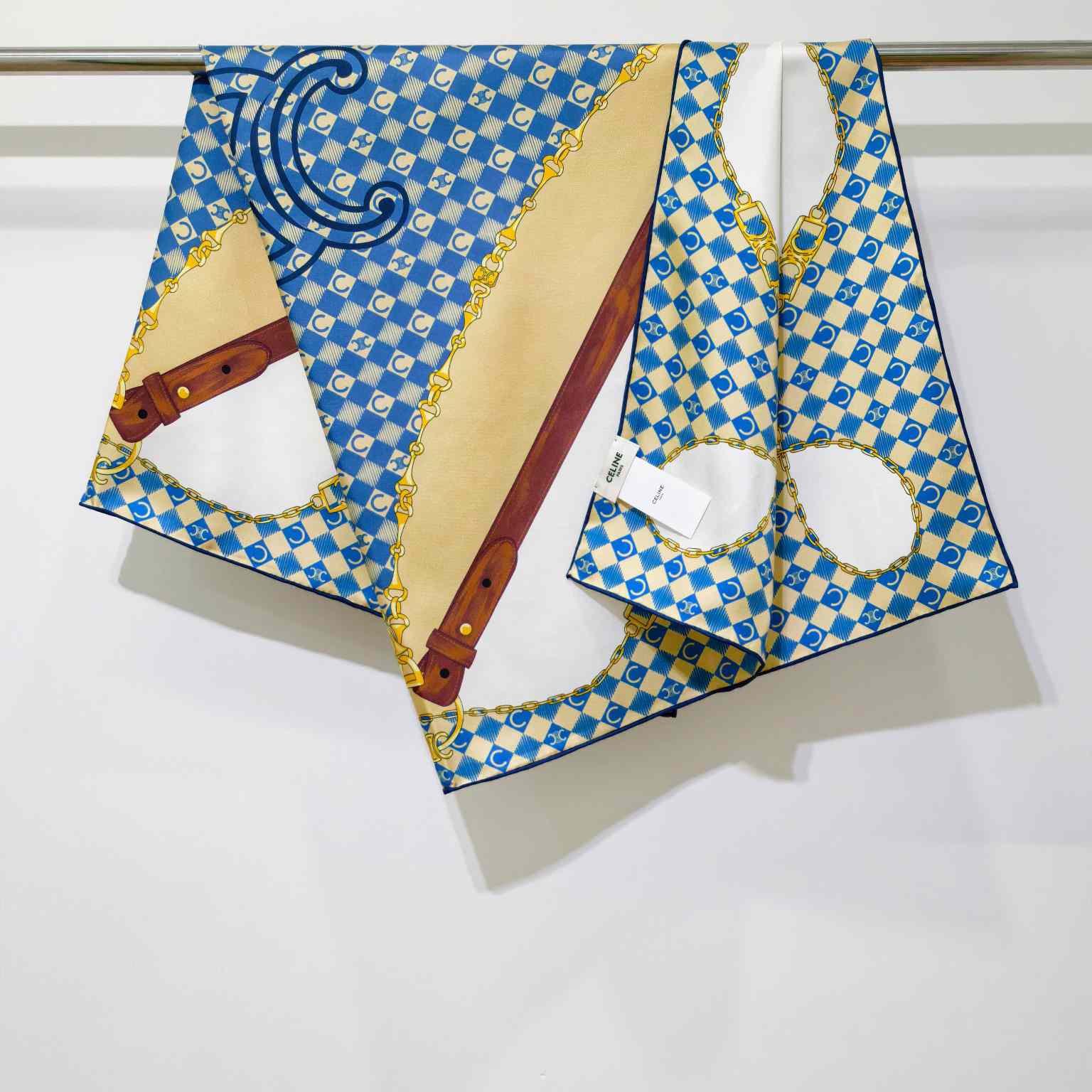 Celine  Bandana In Silk Twill - FashionPlug