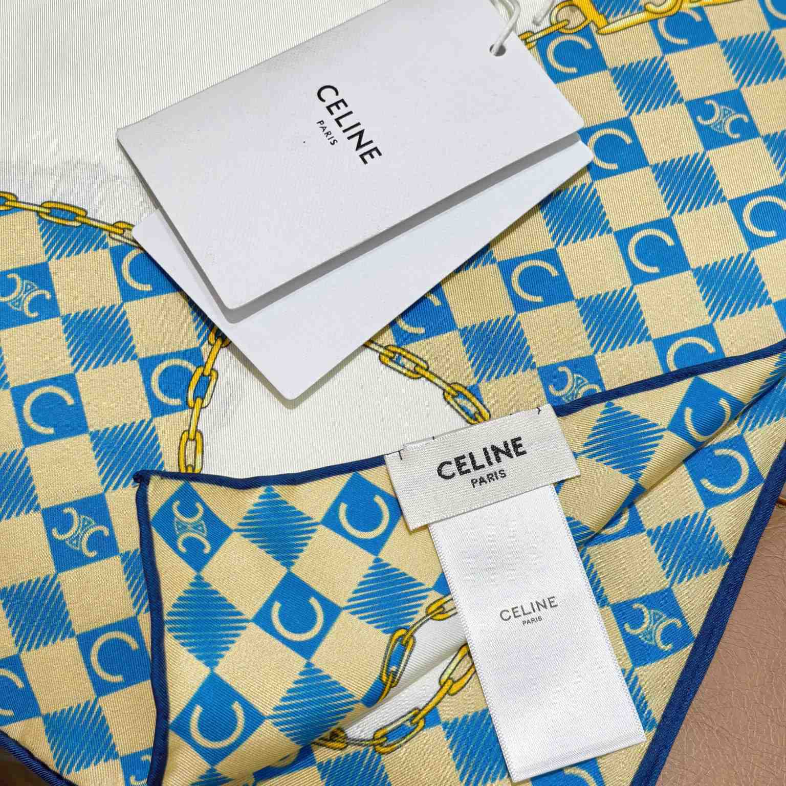 Celine  Bandana In Silk Twill - FashionPlug