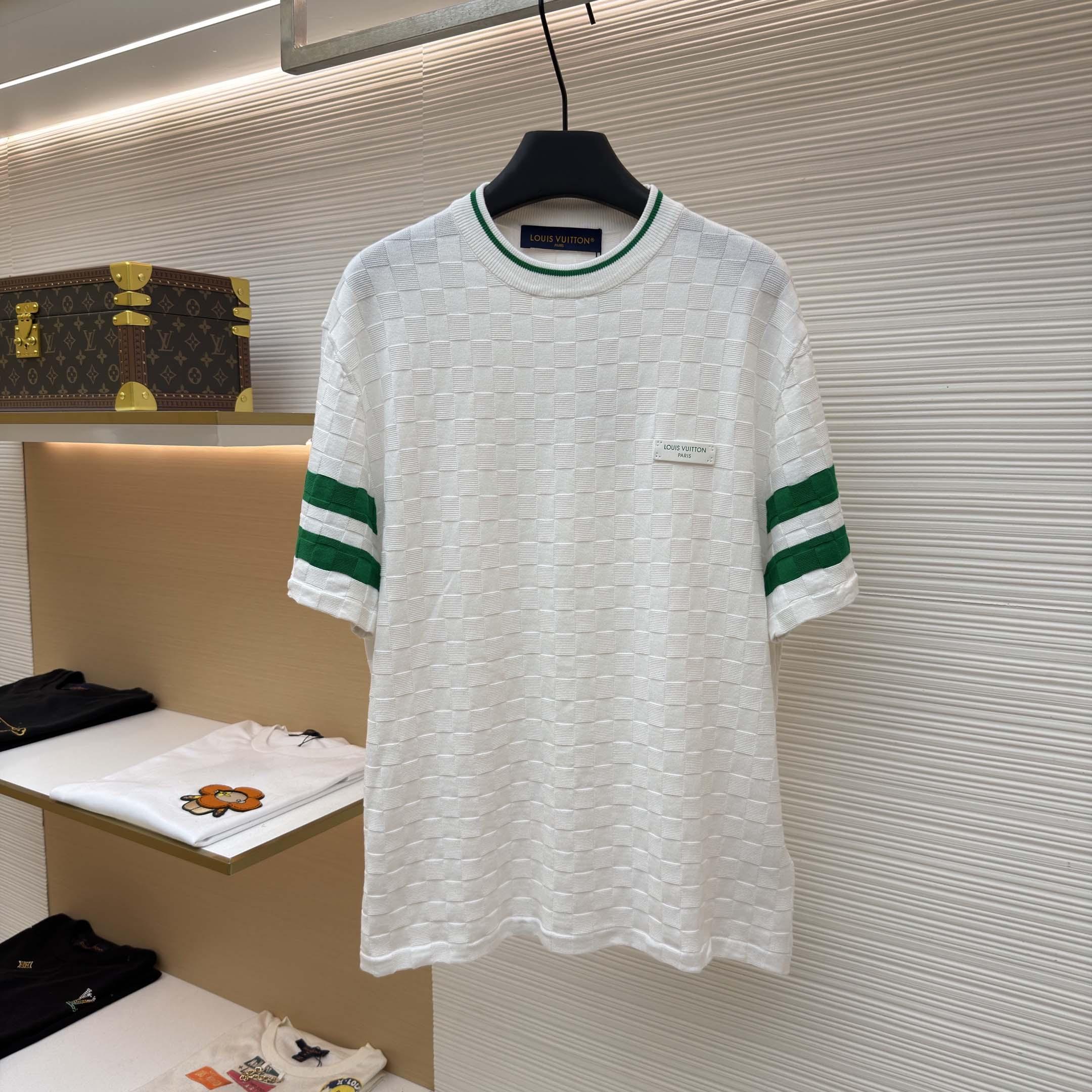 Louis Vuitton Damier Terry Tennis T-Shirt - FashionPlug