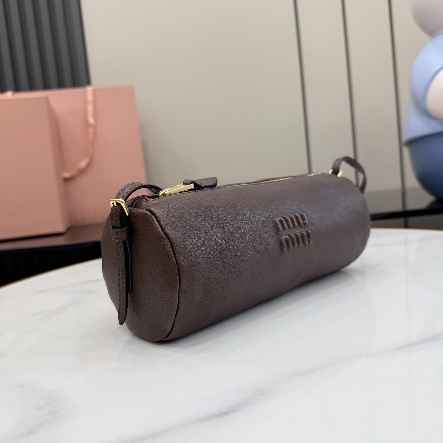 Miu Miu Nappa Leather Pouch - FashionPlug