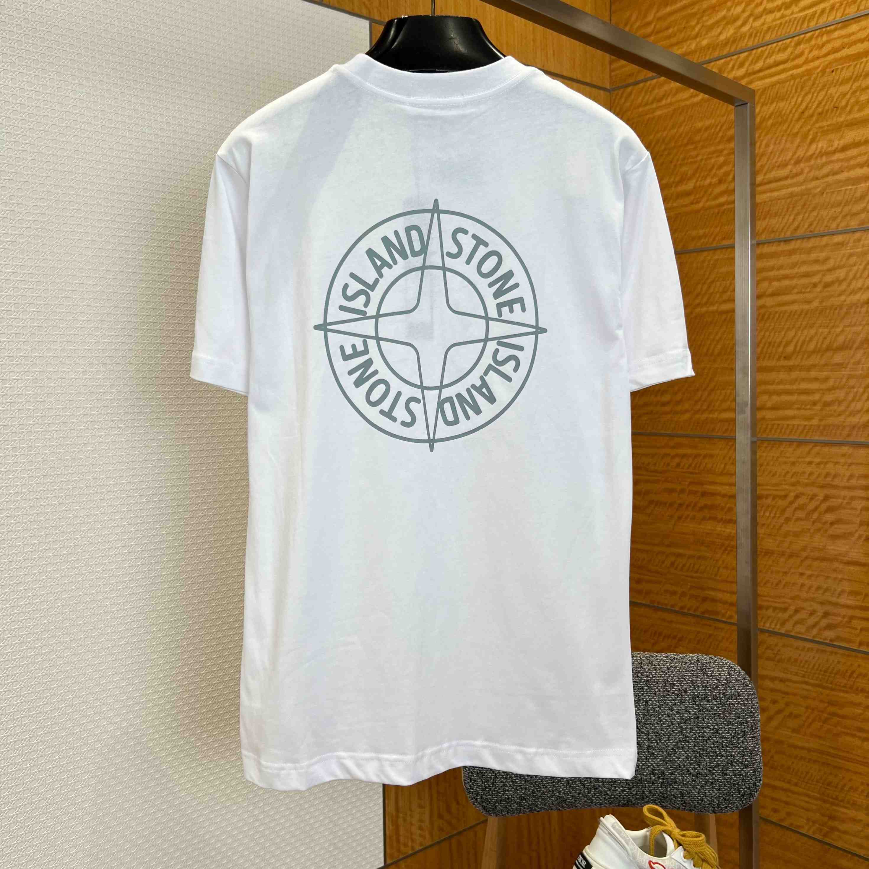 Stone Island Cotton Logo T-shirt - FashionPlug