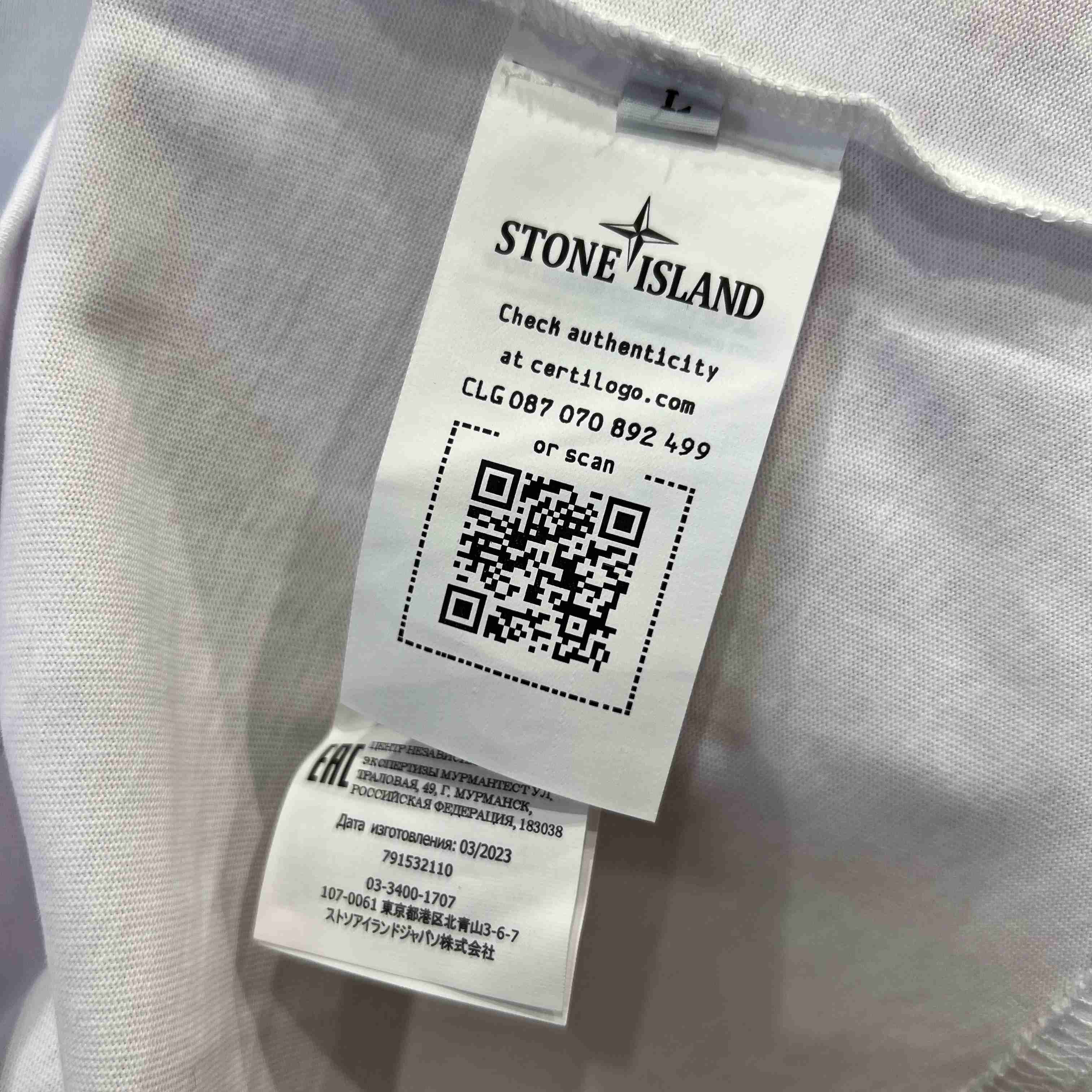Stone Island Cotton Logo T-shirt - FashionPlug