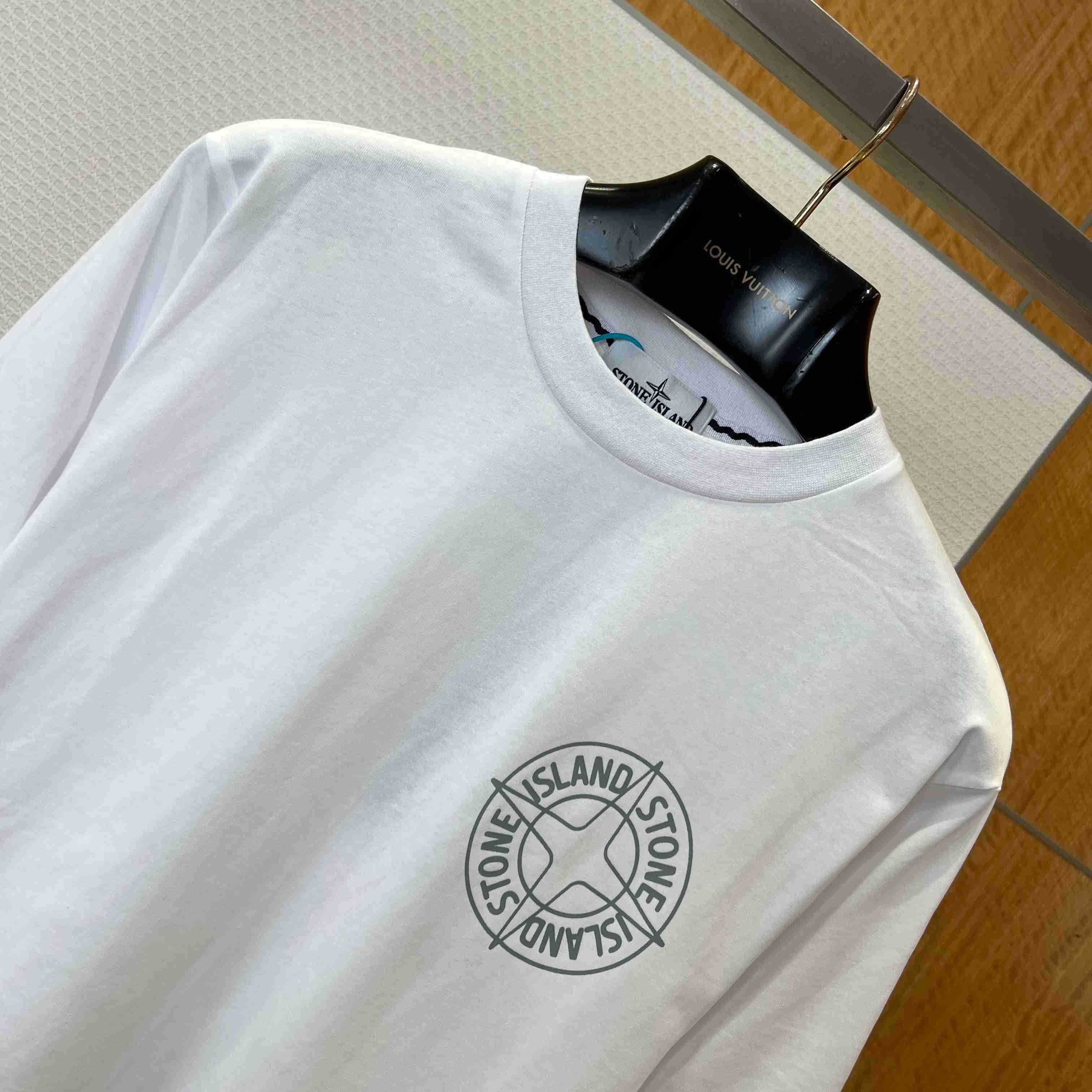 Stone Island Cotton Logo T-shirt - FashionPlug