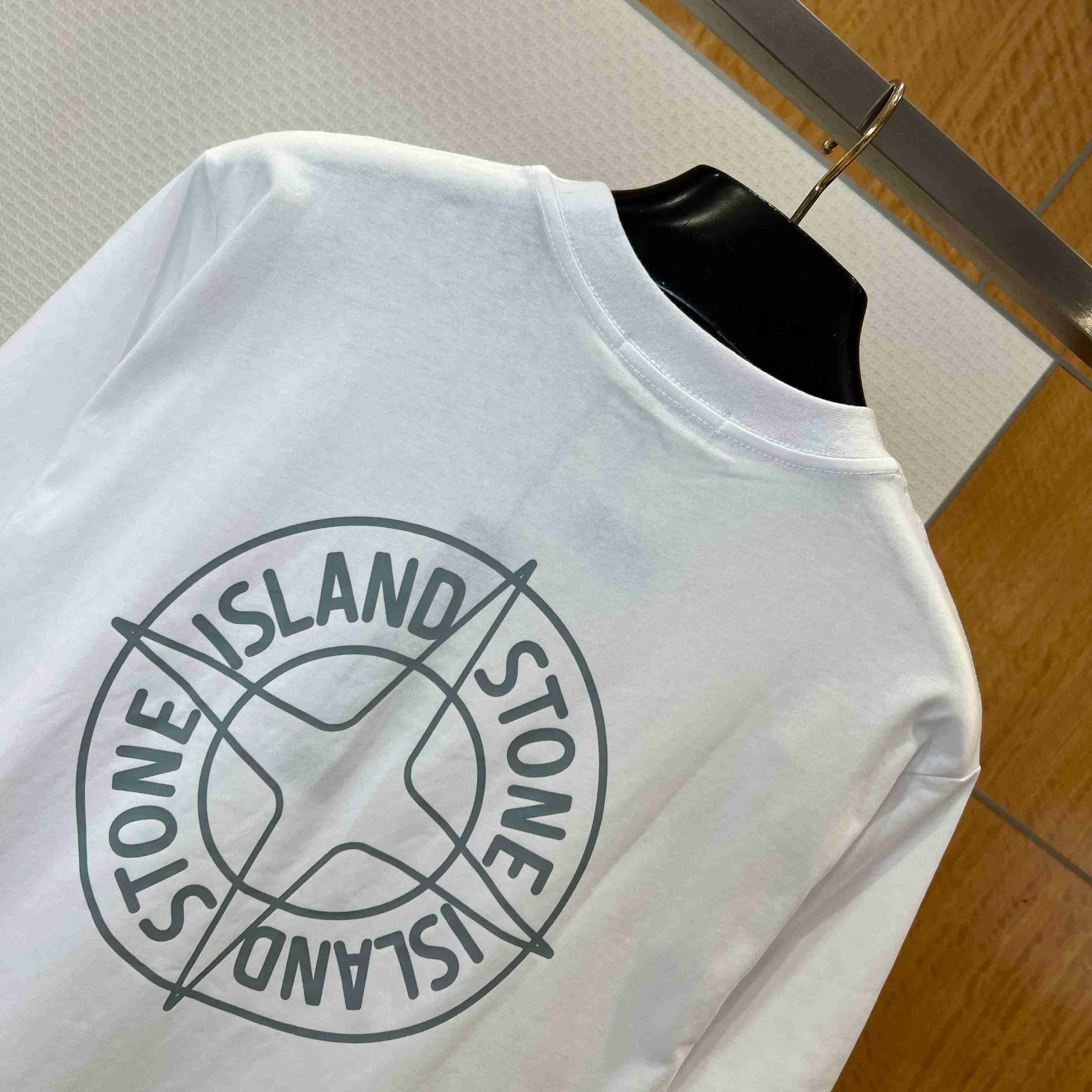 Stone Island Cotton Logo T-shirt - FashionPlug