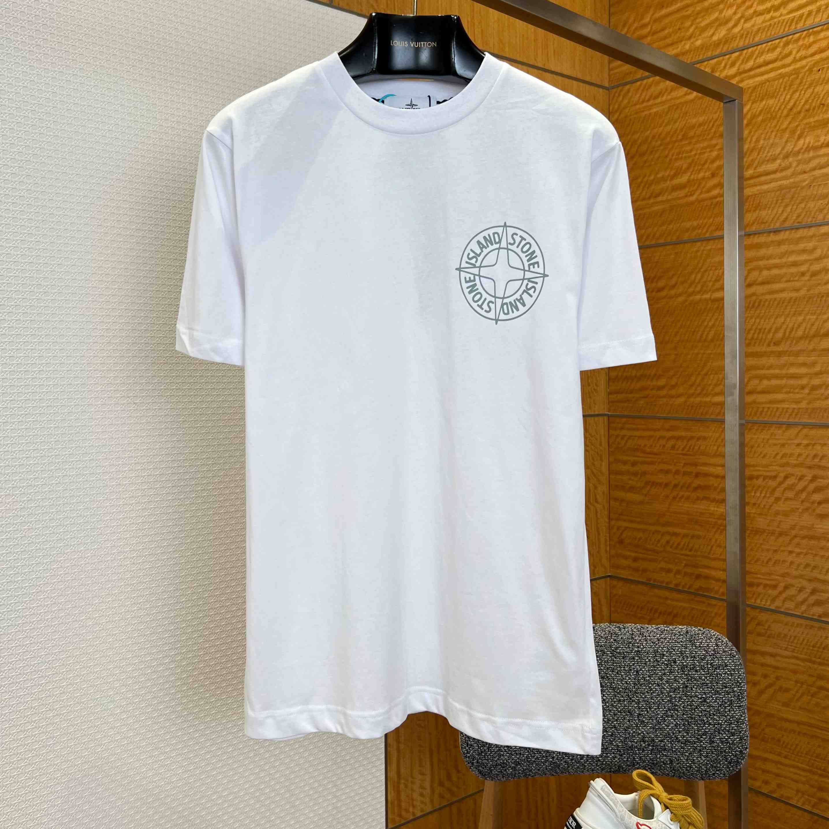 Stone Island Cotton Logo T-shirt - FashionPlug
