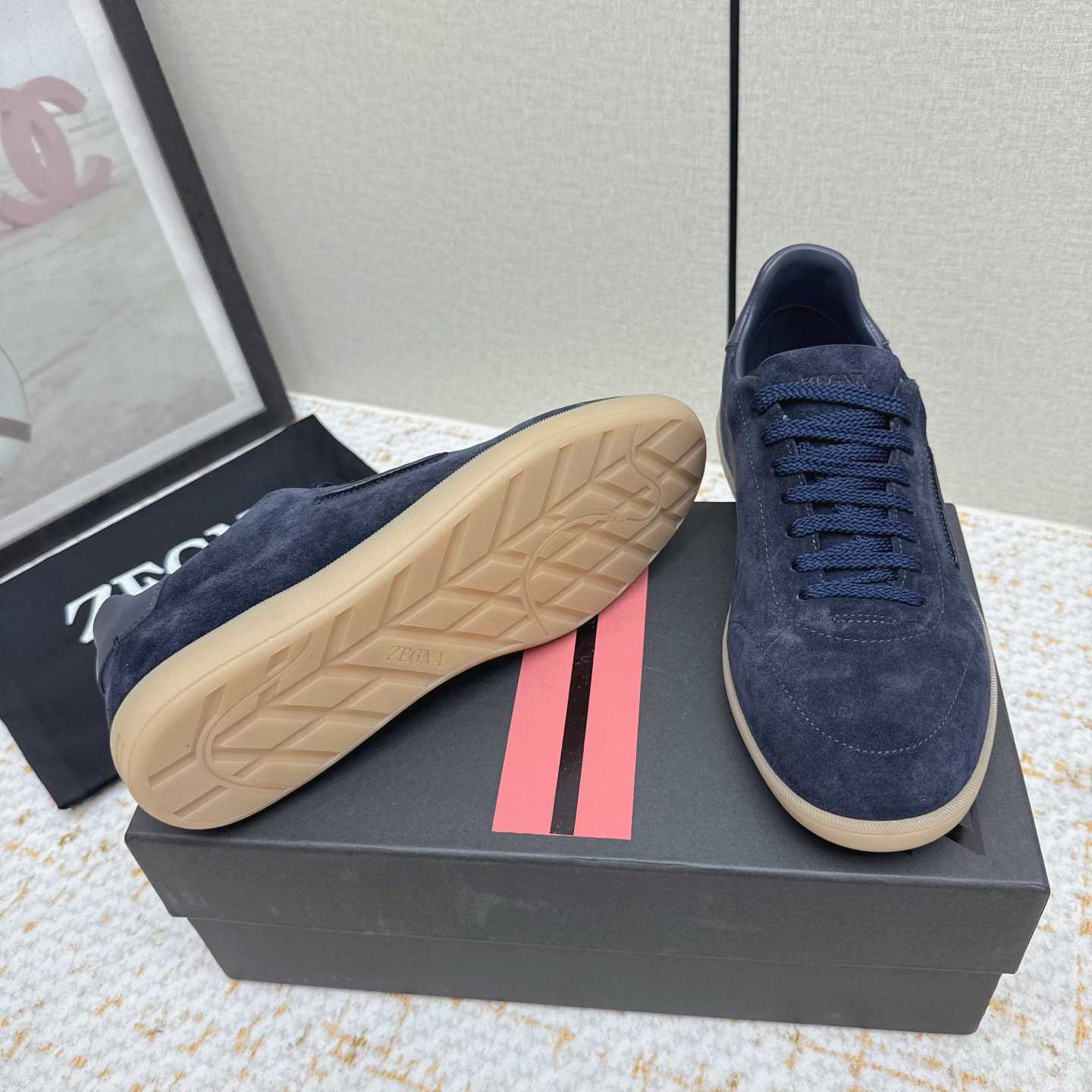 Zegna 232 Suede Sneakers - FashionPlug