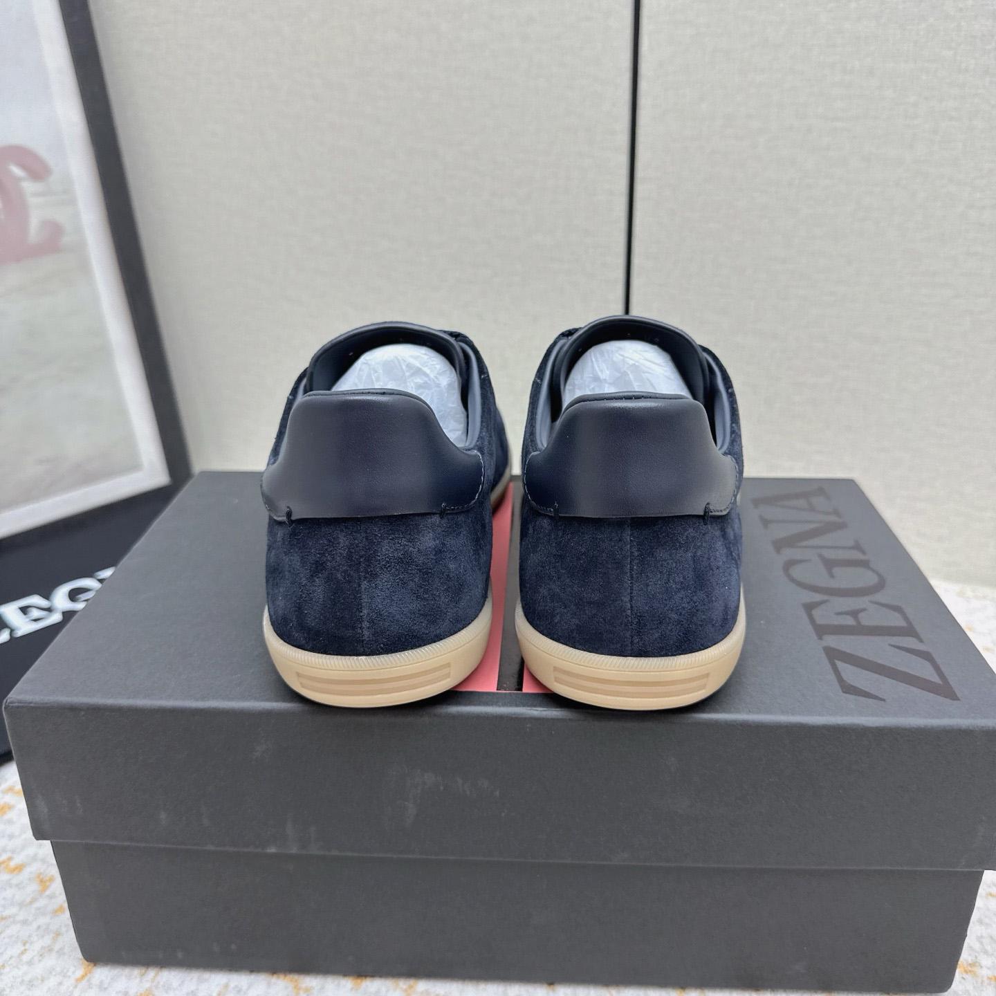 Zegna 232 Suede Sneakers - FashionPlug