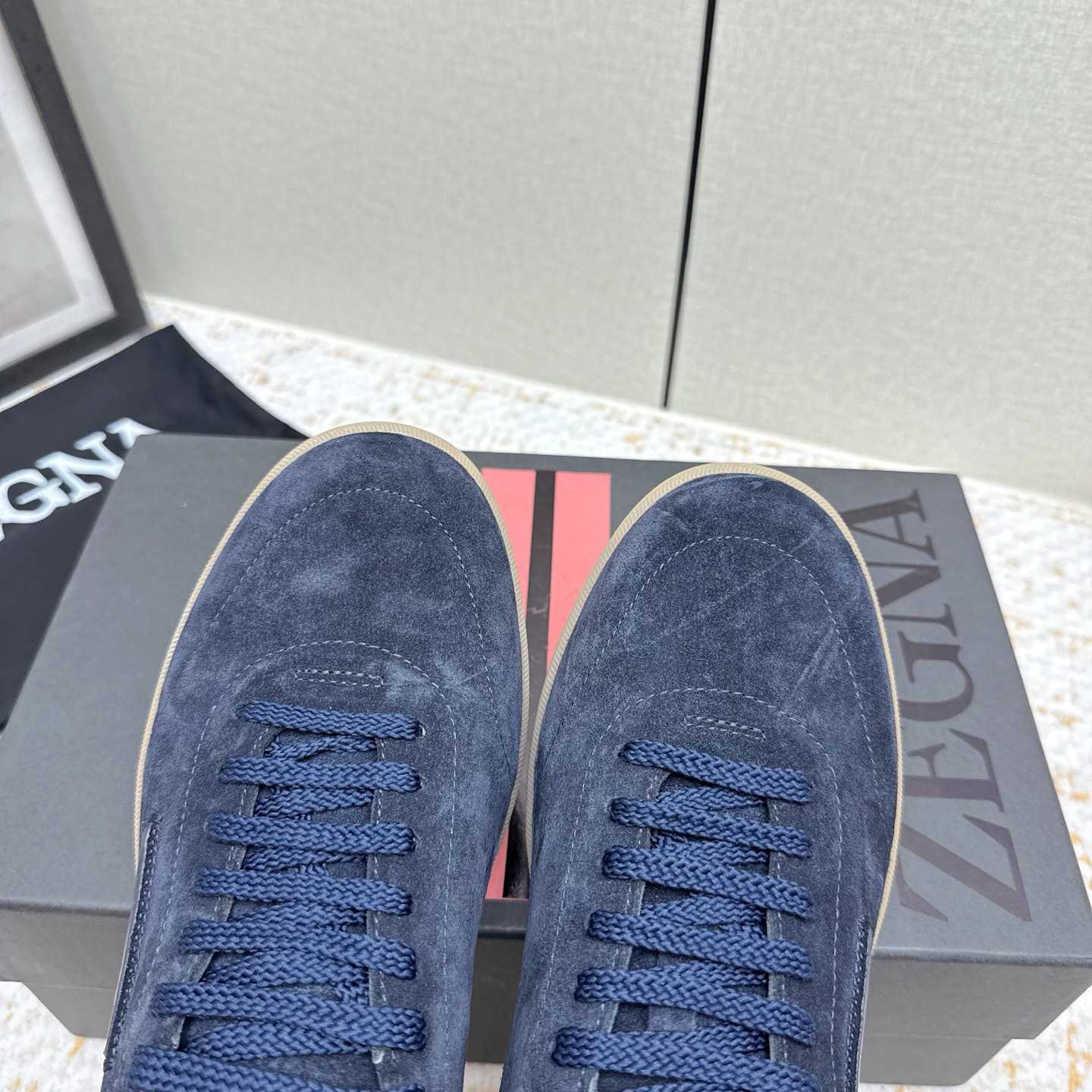 Zegna 232 Suede Sneakers - FashionPlug
