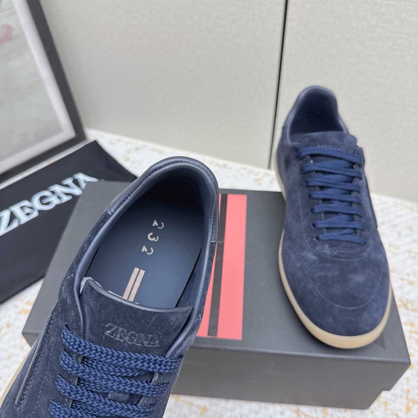 Zegna 232 Suede Sneakers - FashionPlug