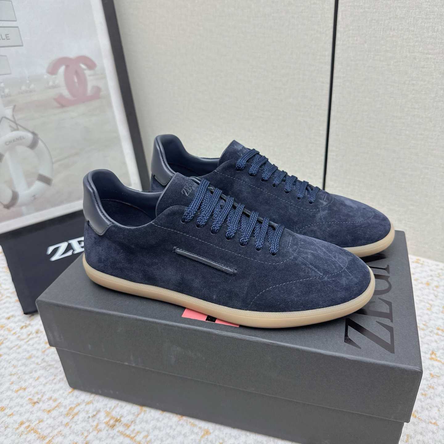 Zegna 232 Suede Sneakers - FashionPlug